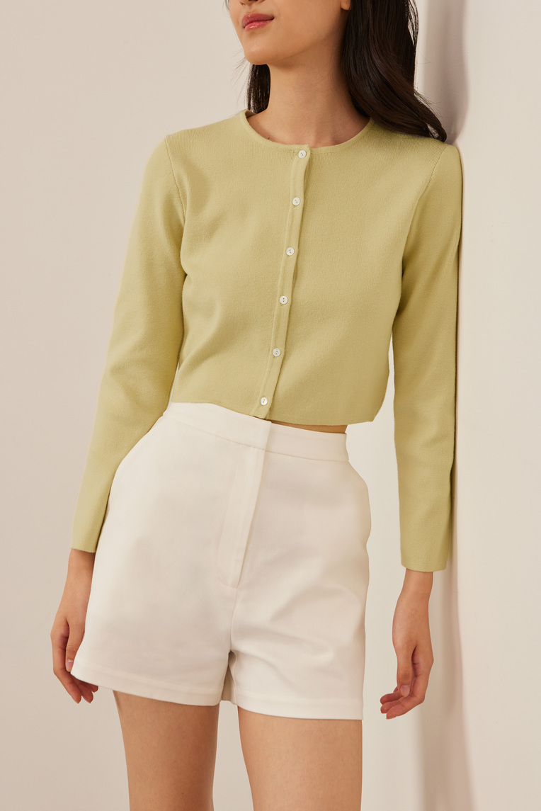 Cotton High-Waisted Shorts