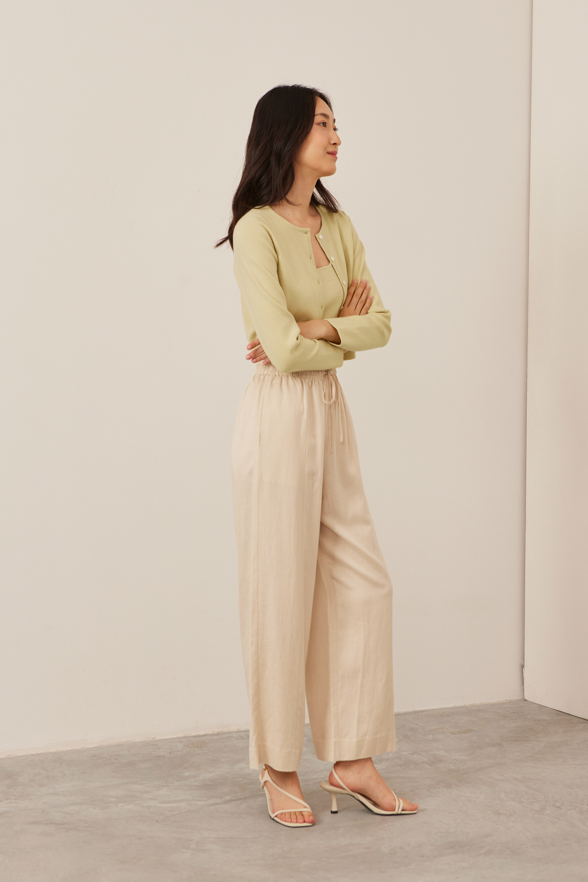 Relaxed Full-Length Linen Pants