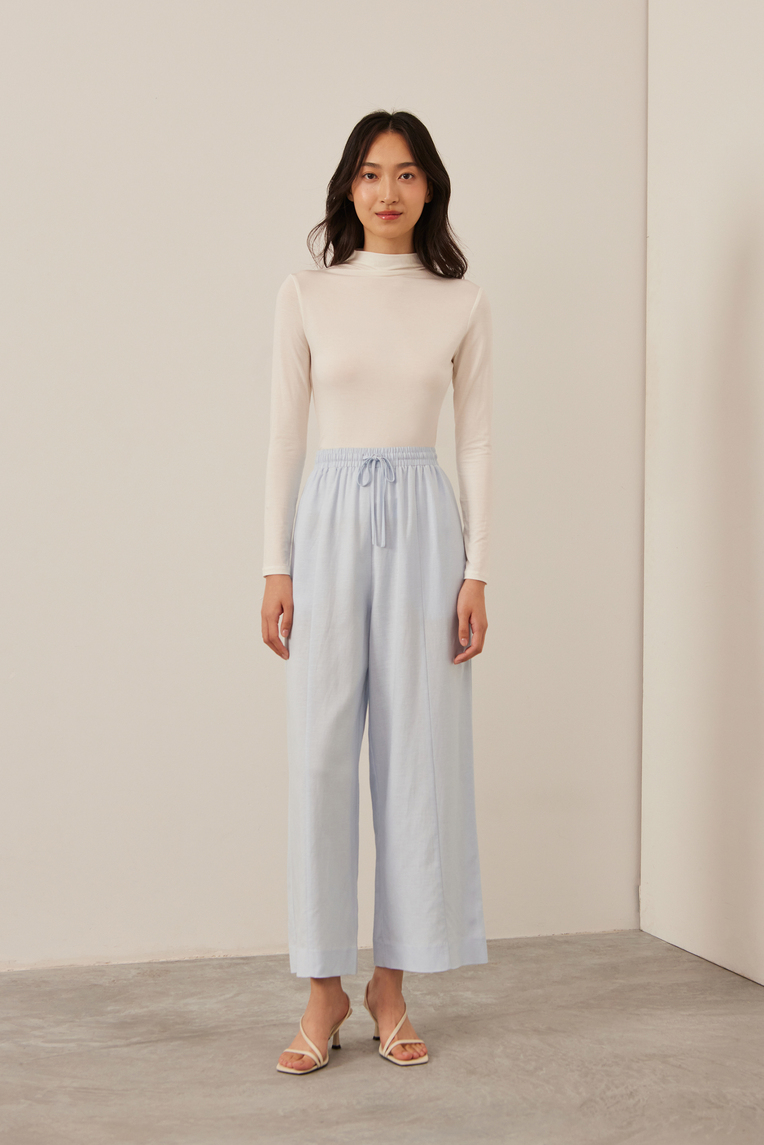 Relaxed Full-Length Linen Pants