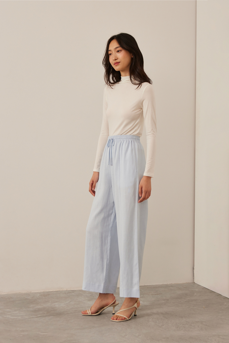 Relaxed Full-Length Linen Pants