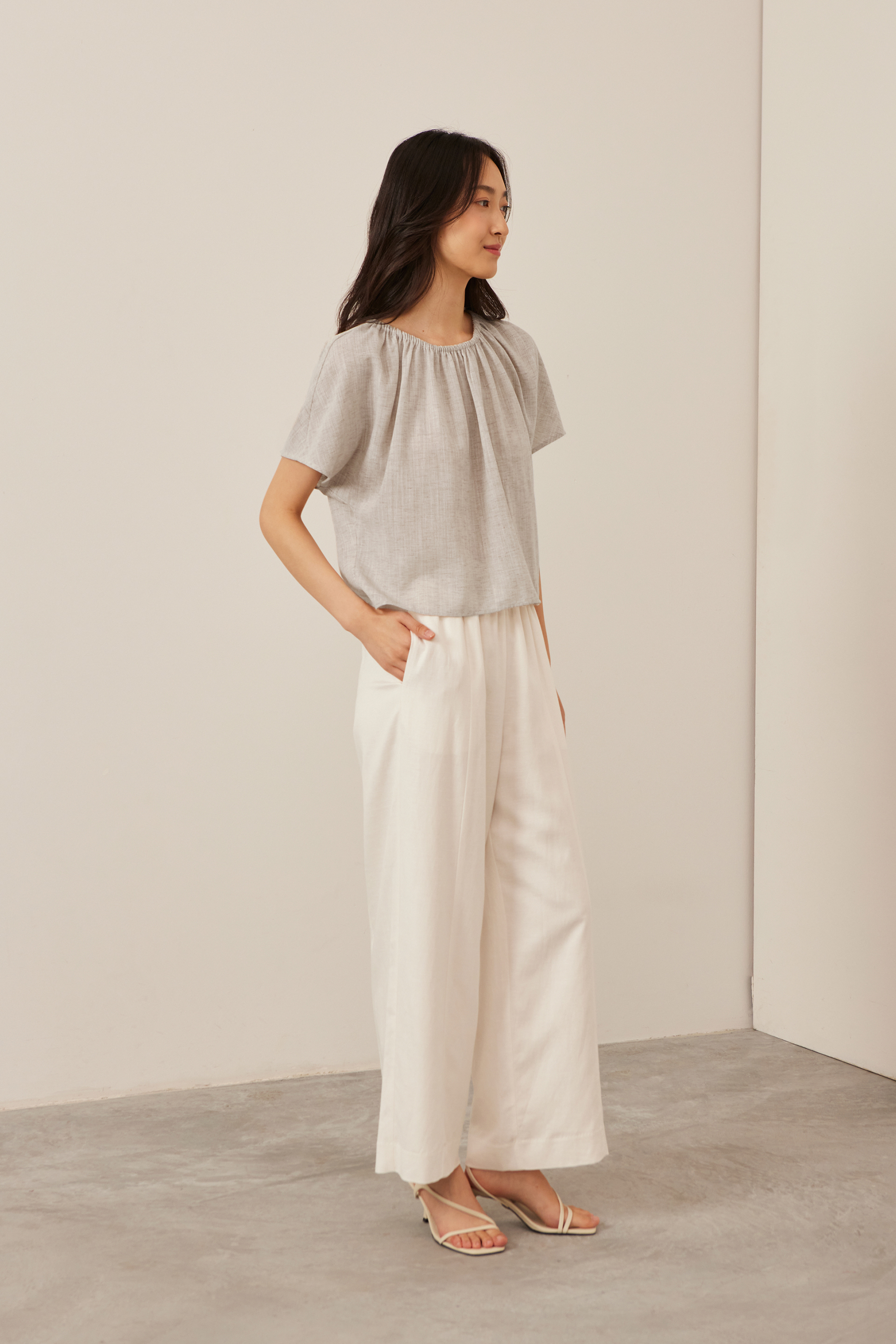Relaxed Full-Length Linen Pants