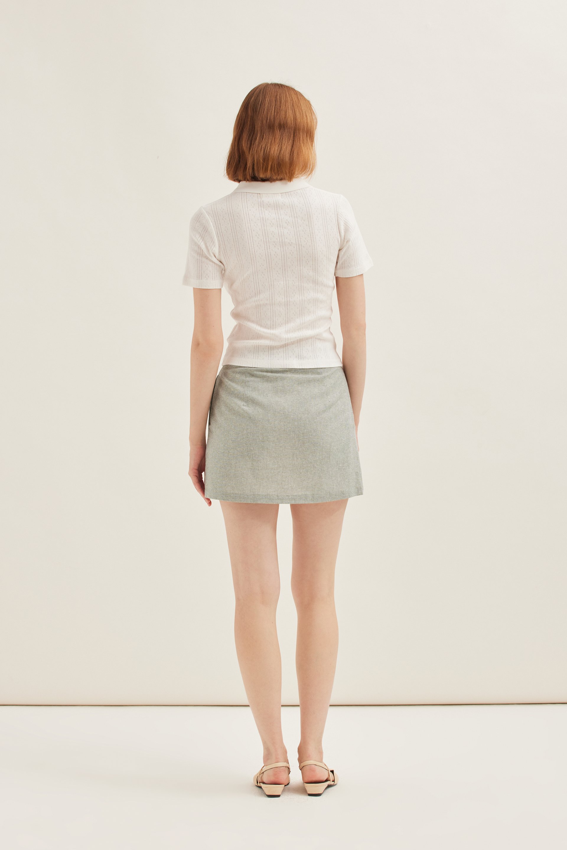 Pointelle Knit Polo