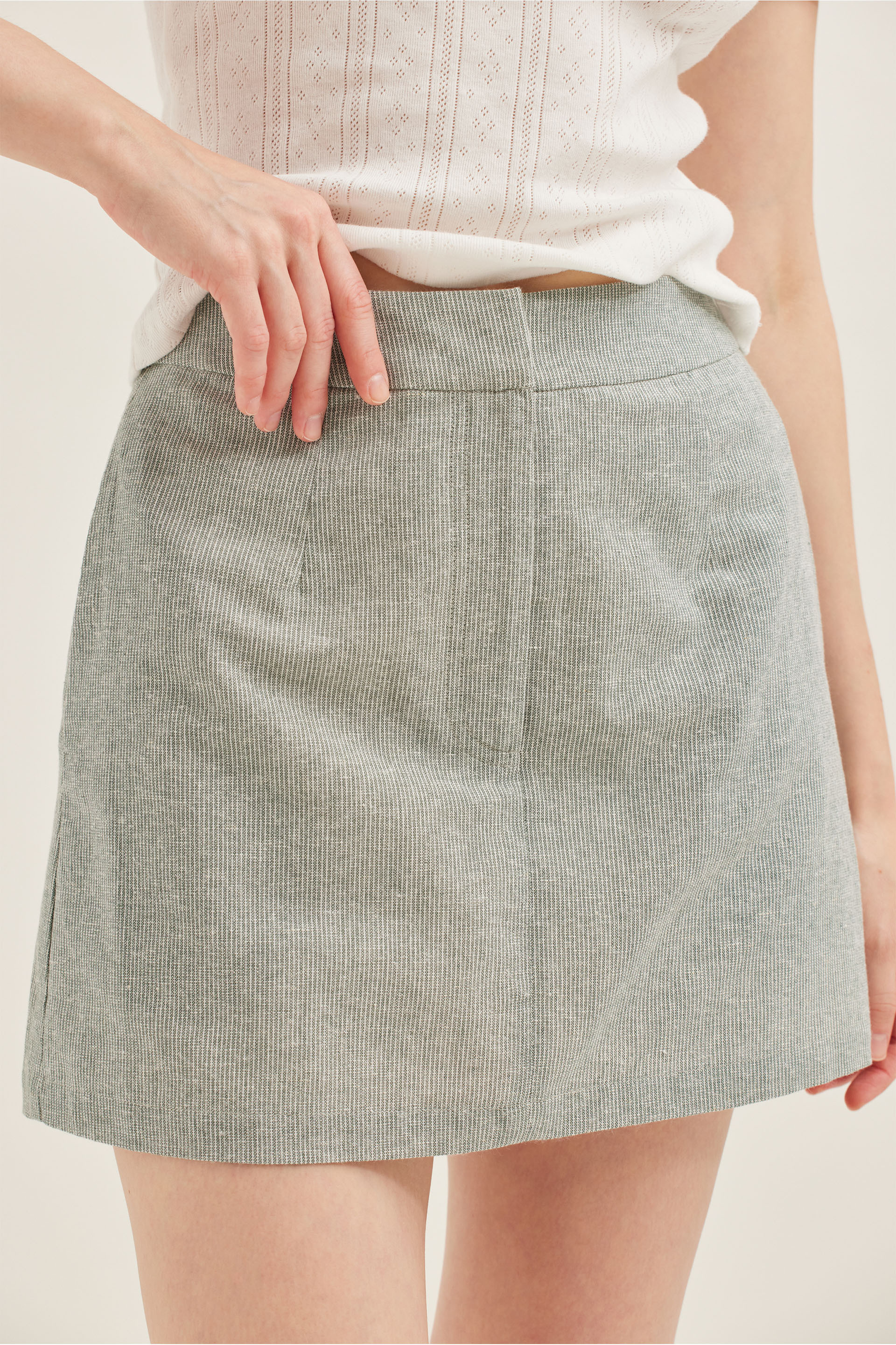 Striped Mini Skorts