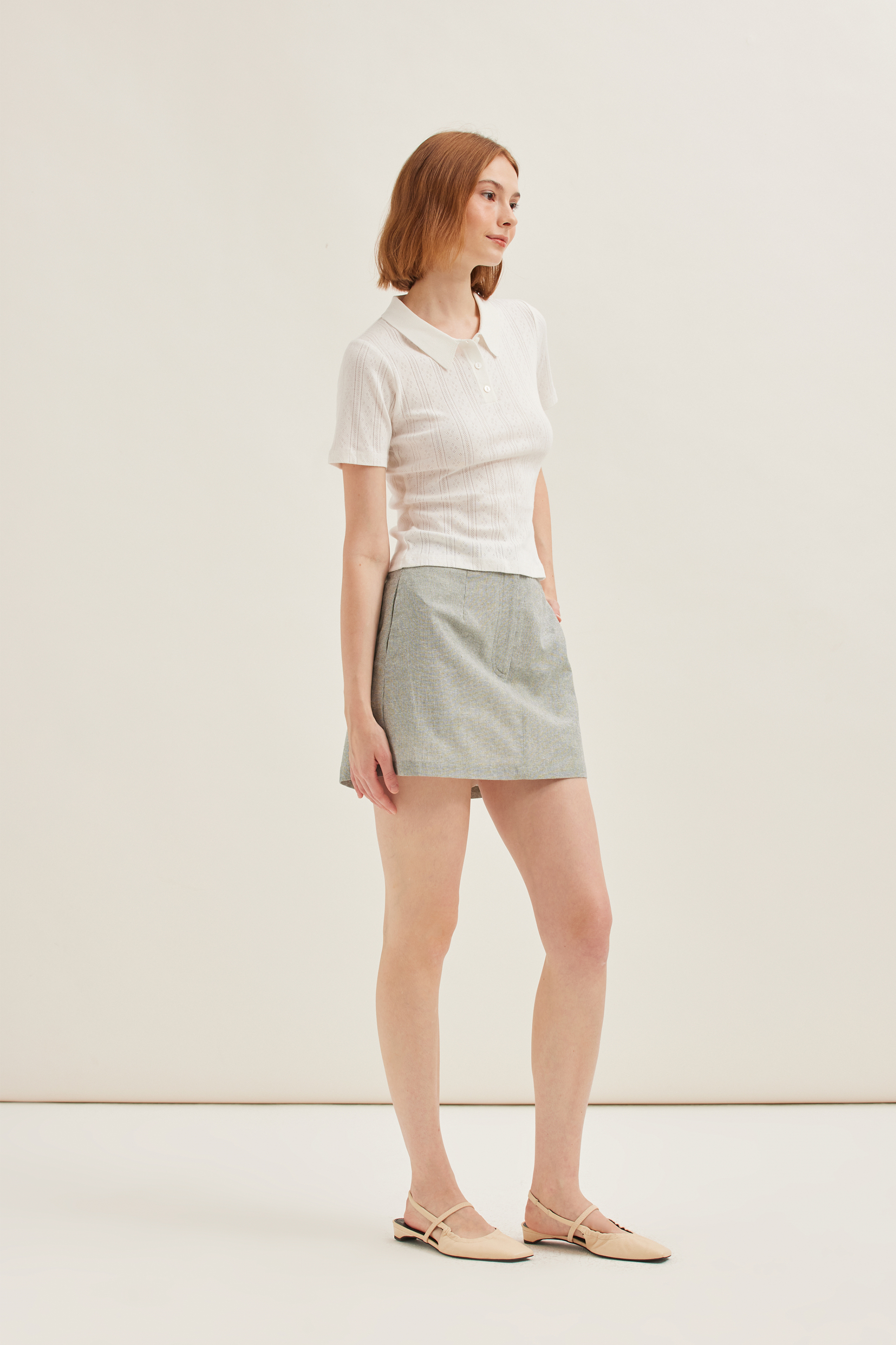 Striped Mini Skorts