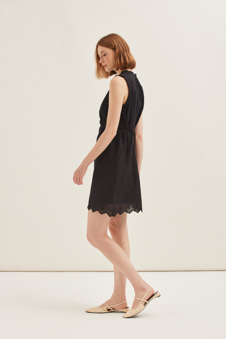 Cotton Broderie Shift Dress