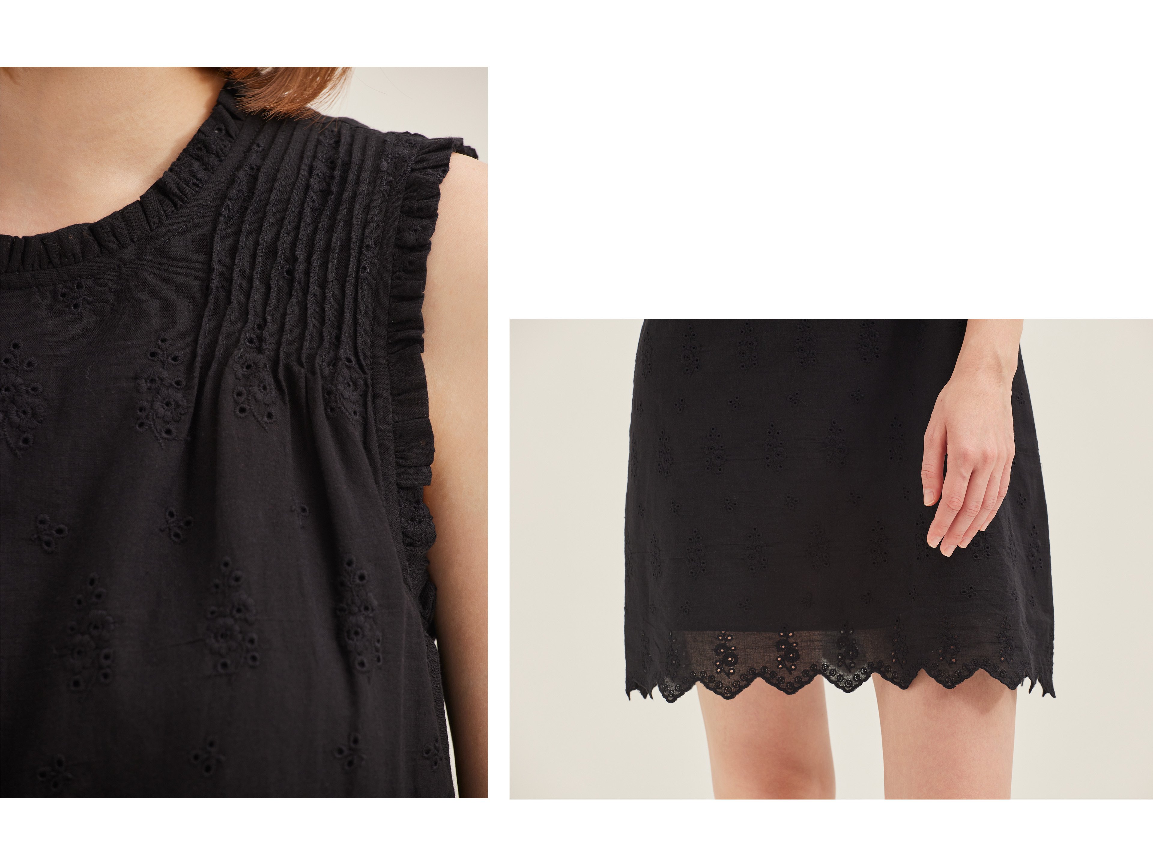 Cotton Broderie Shift Dress