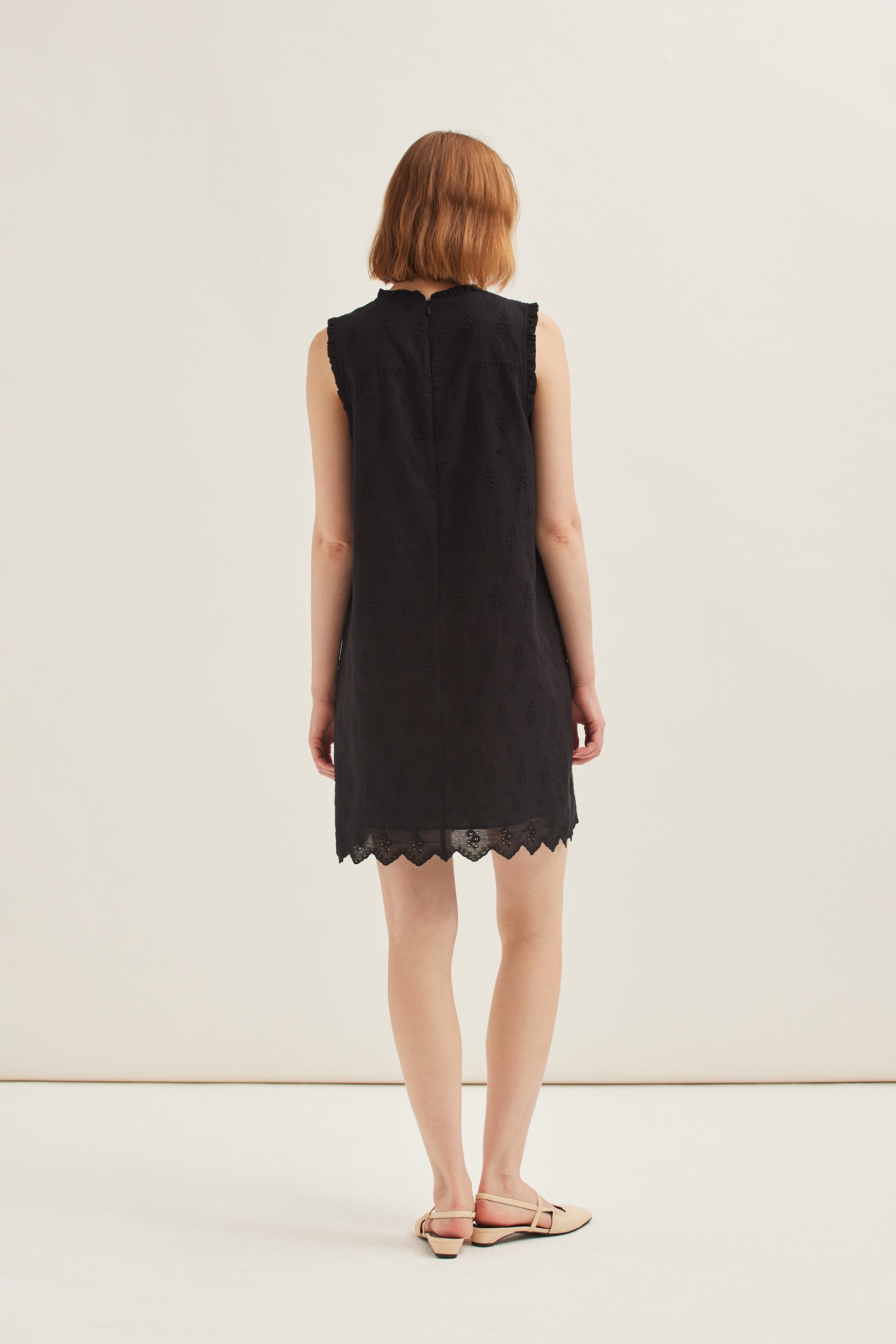 Cotton Broderie Shift Dress