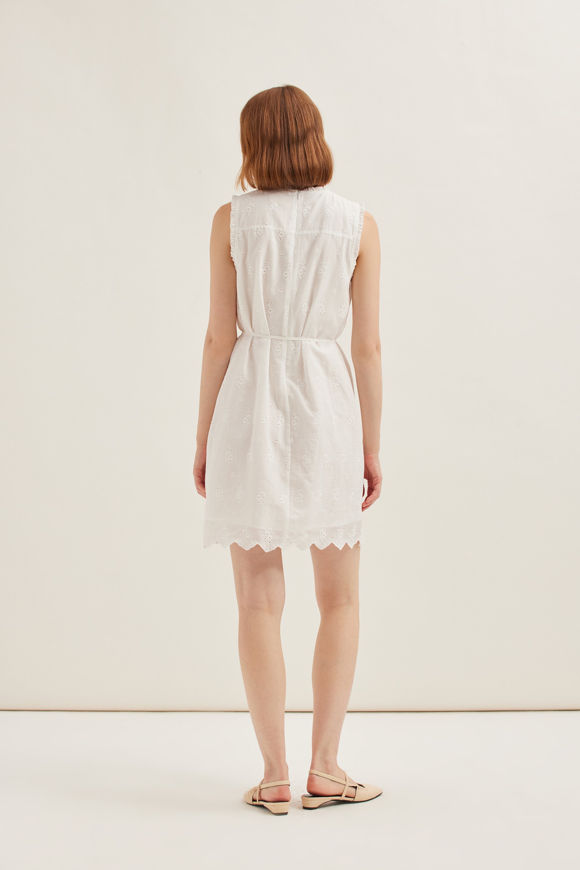 Cotton Broderie Shift Dress