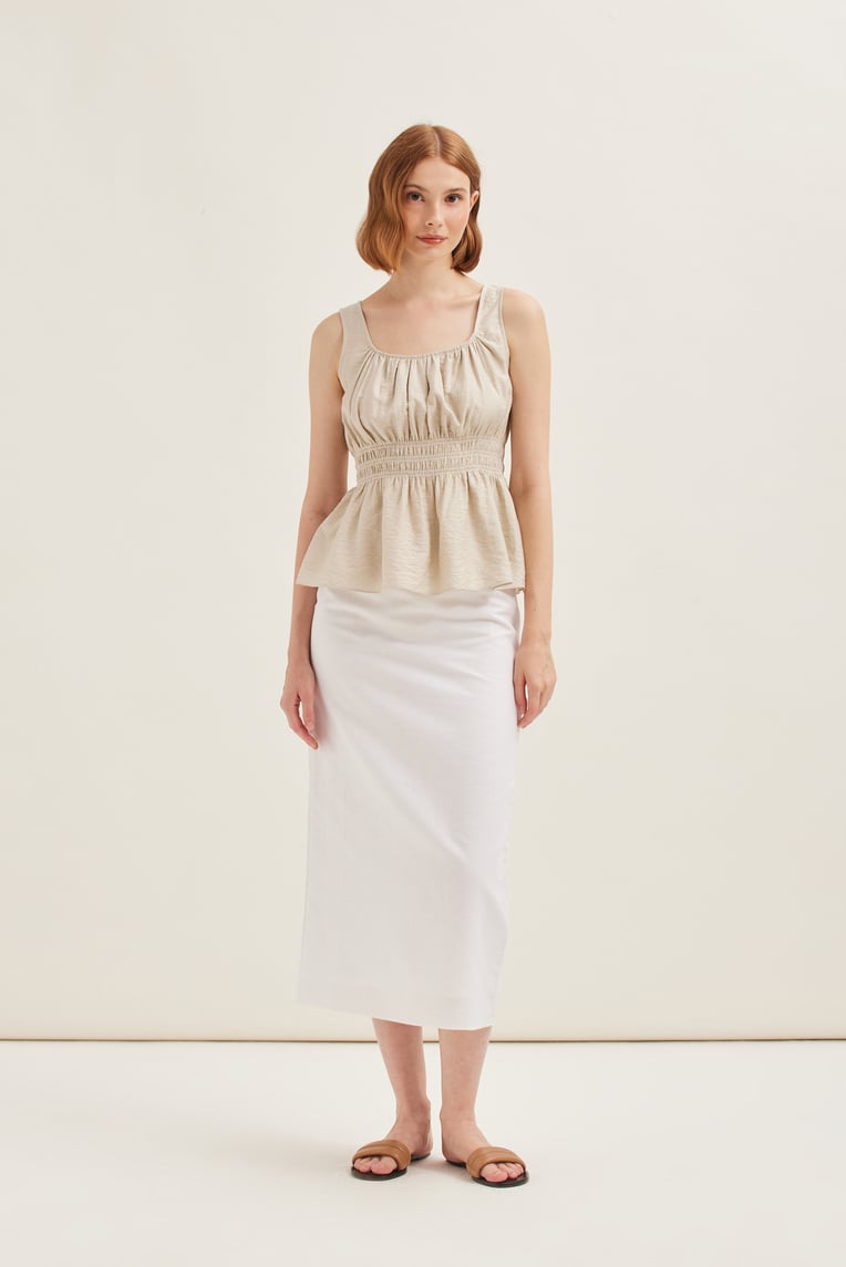 Smocked Rayon Top
