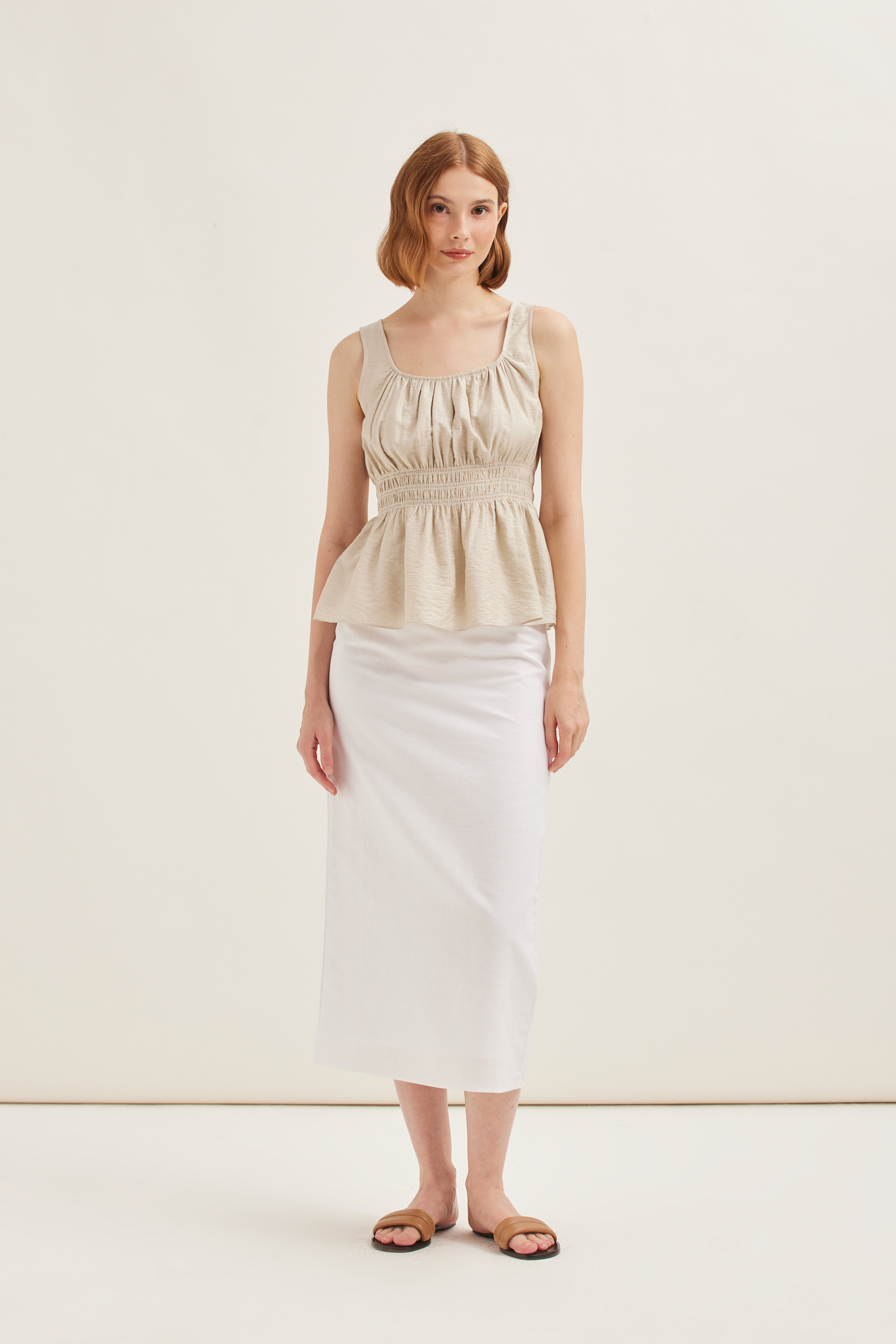 Smocked Rayon Top