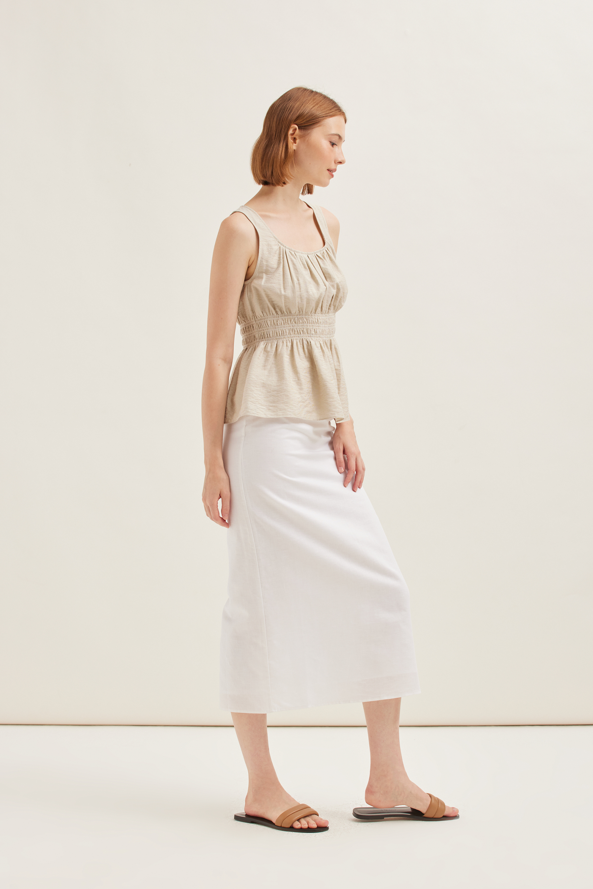 Smocked Rayon Top