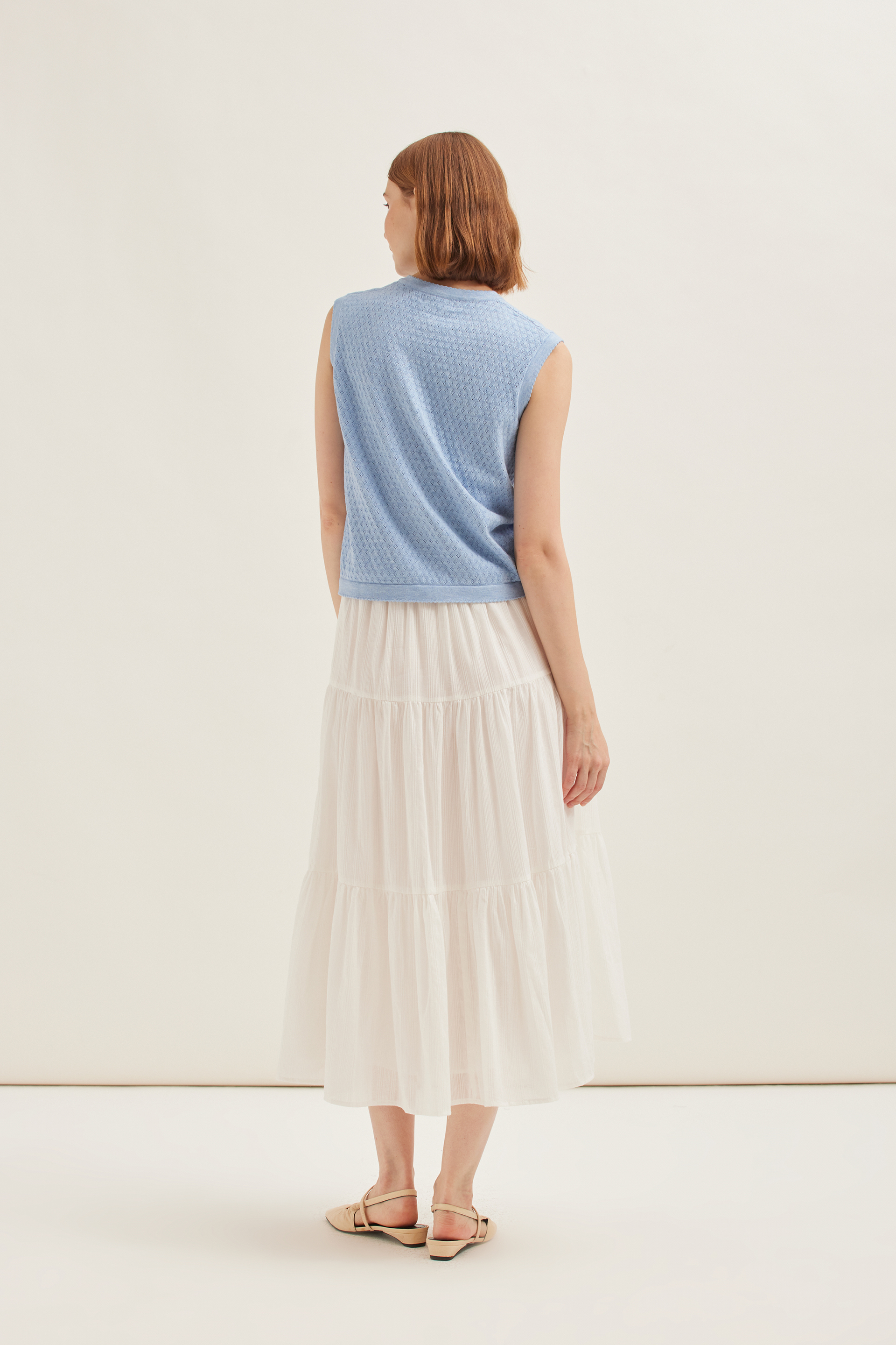 Pointelle Knit Top