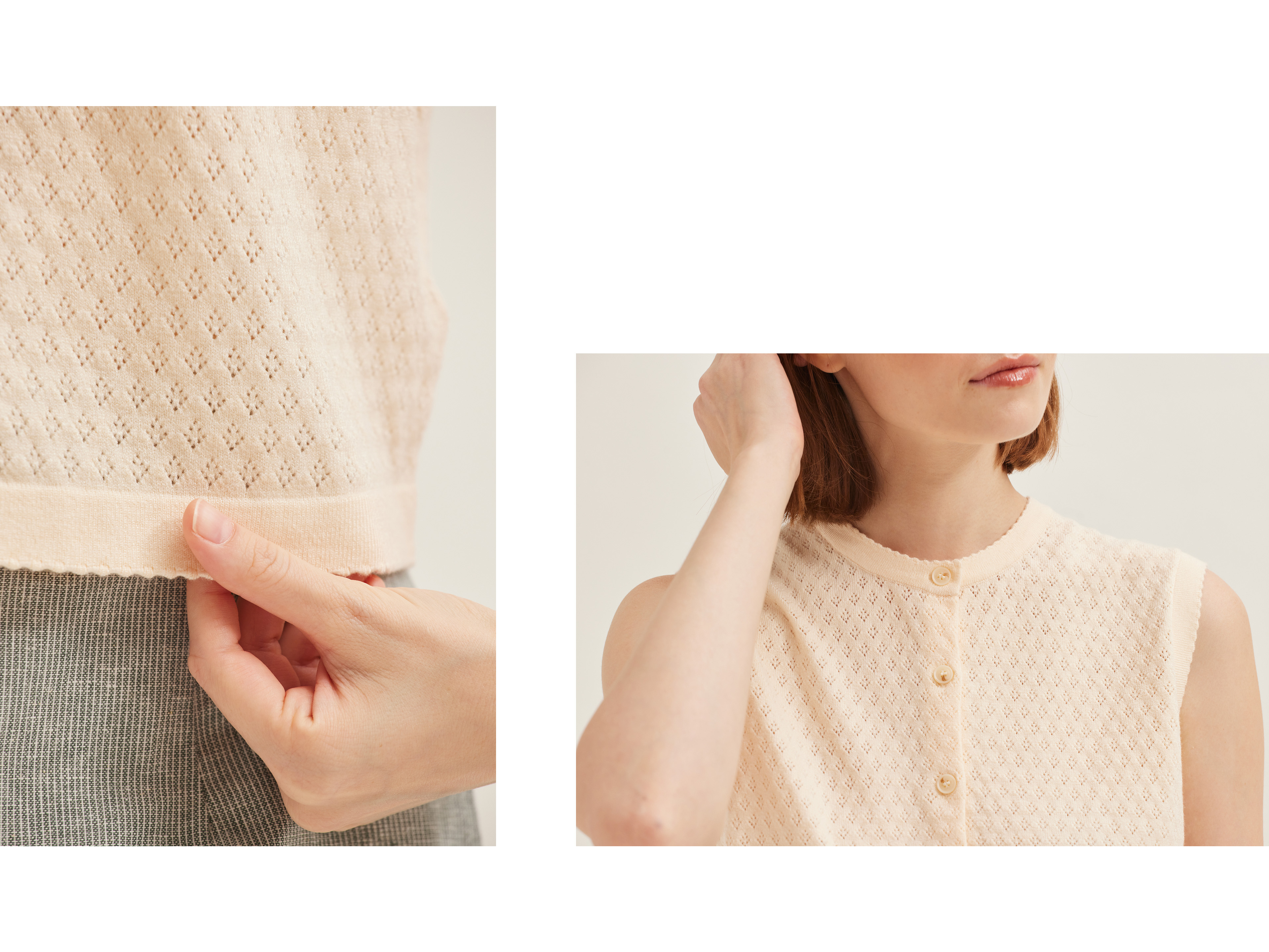 Pointelle Knit Top