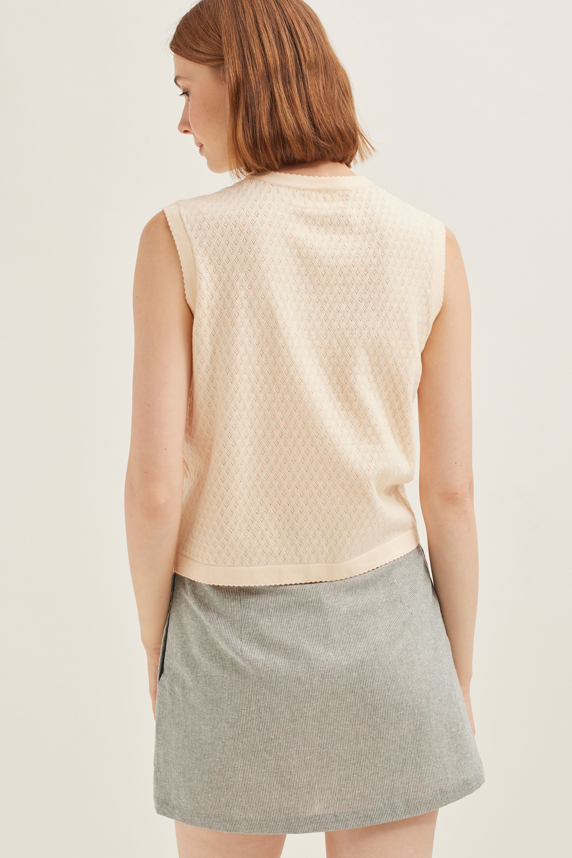 Pointelle Knit Top