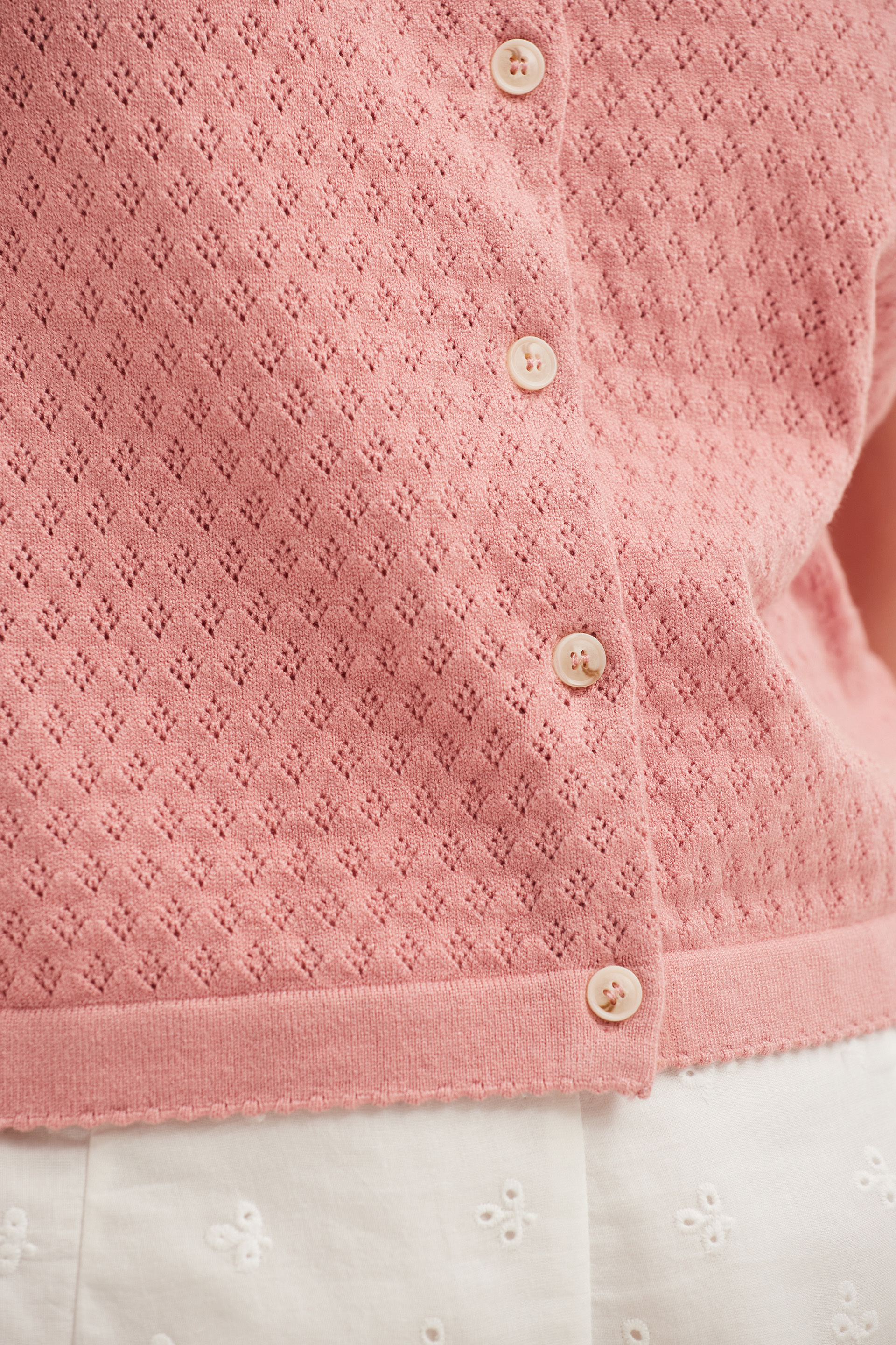 Pointelle Knit Top