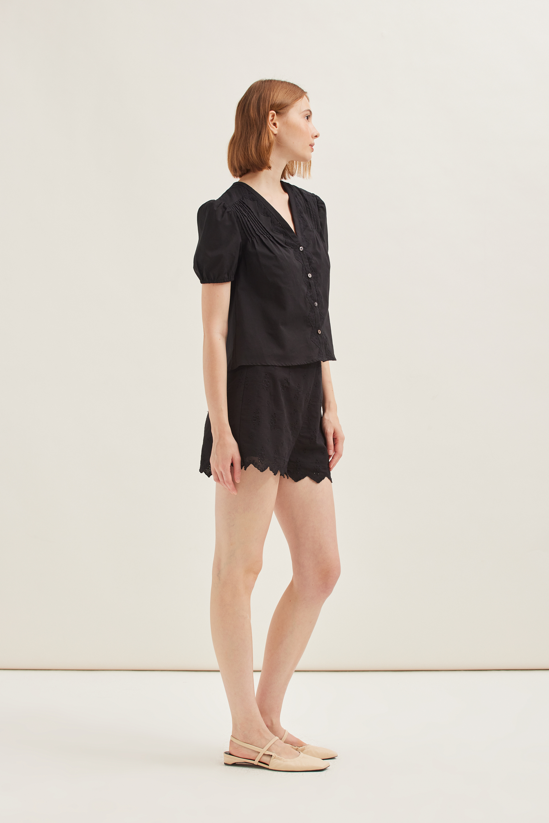 Cotton Broderie Blouse
