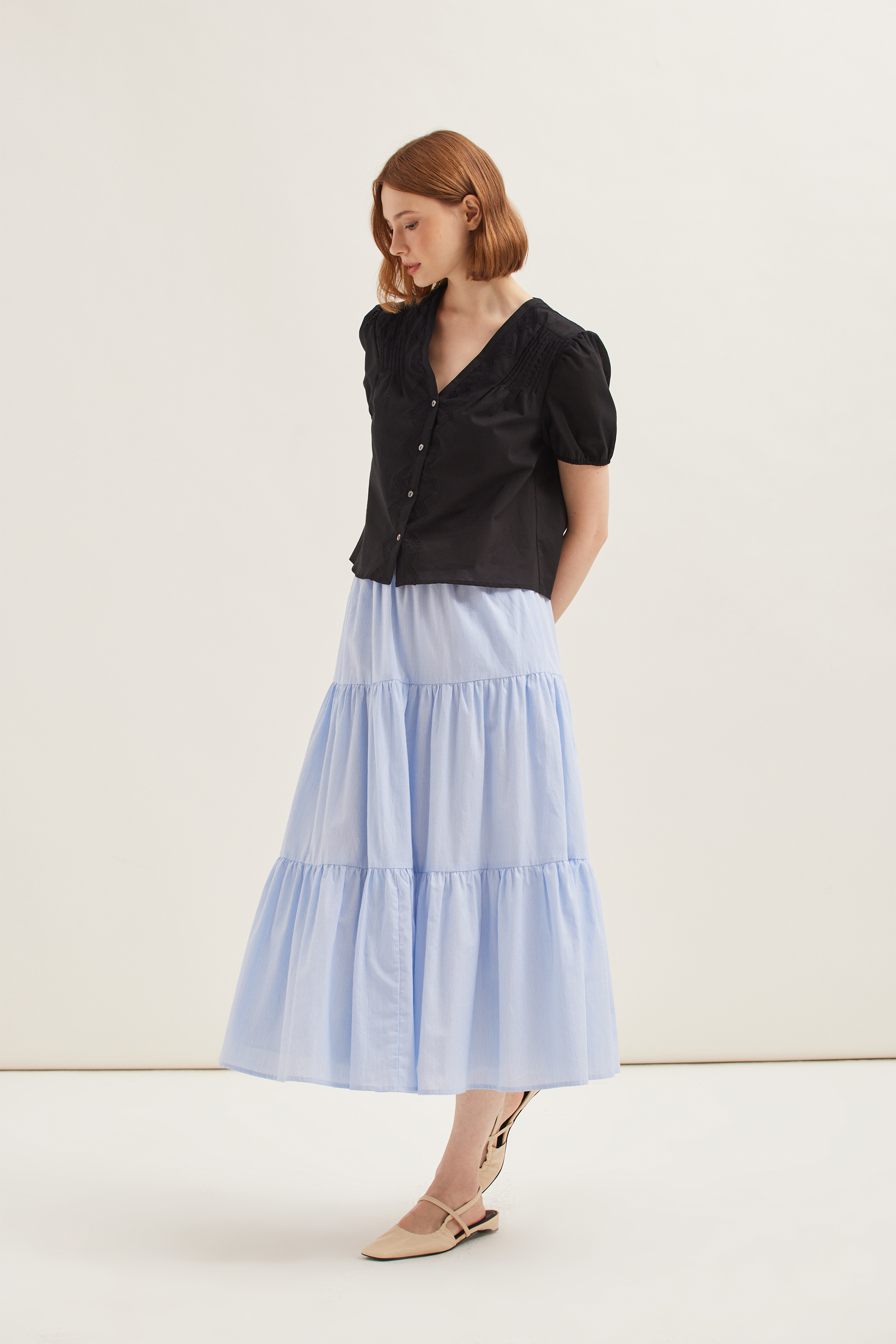 Cotton Broderie Blouse