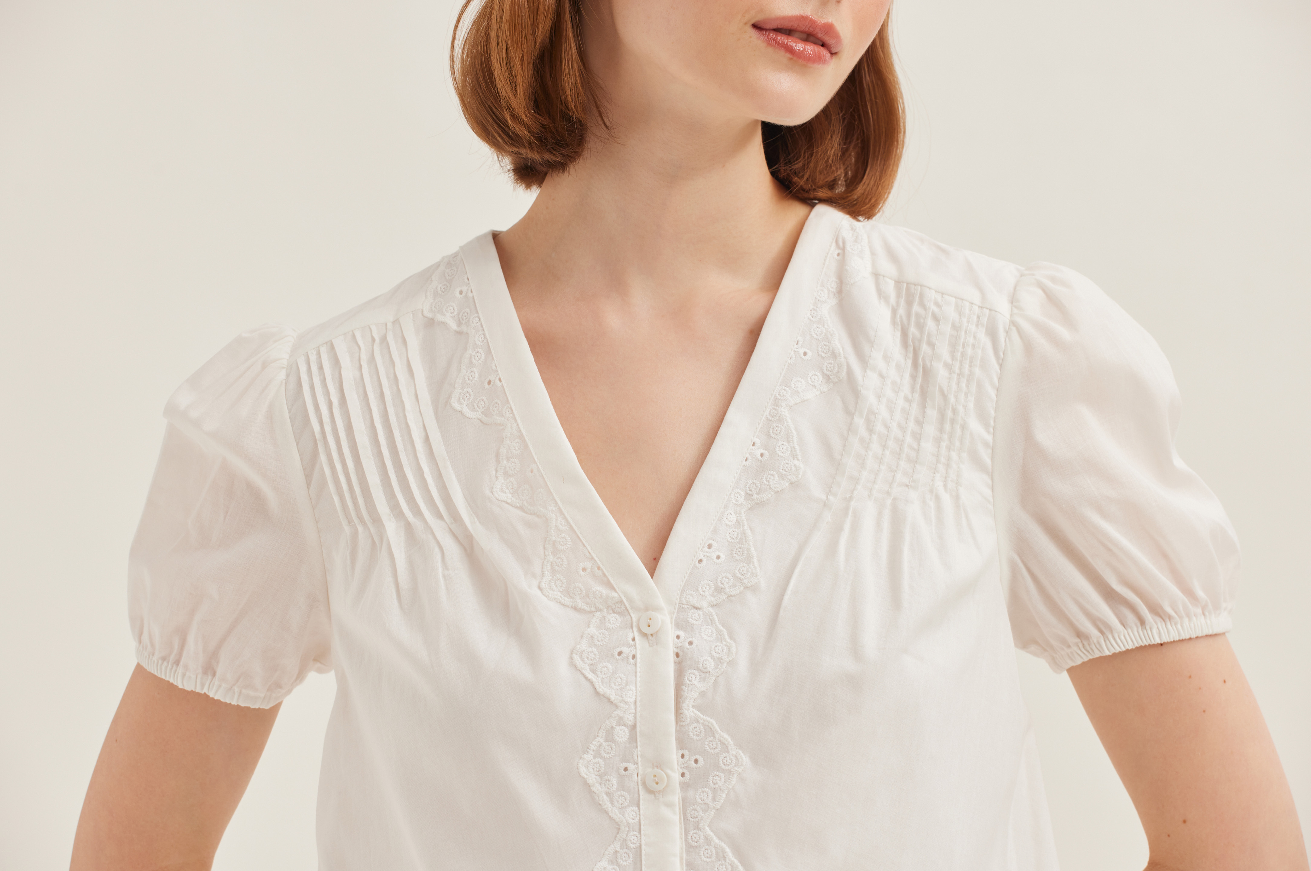 Cotton Broderie Blouse