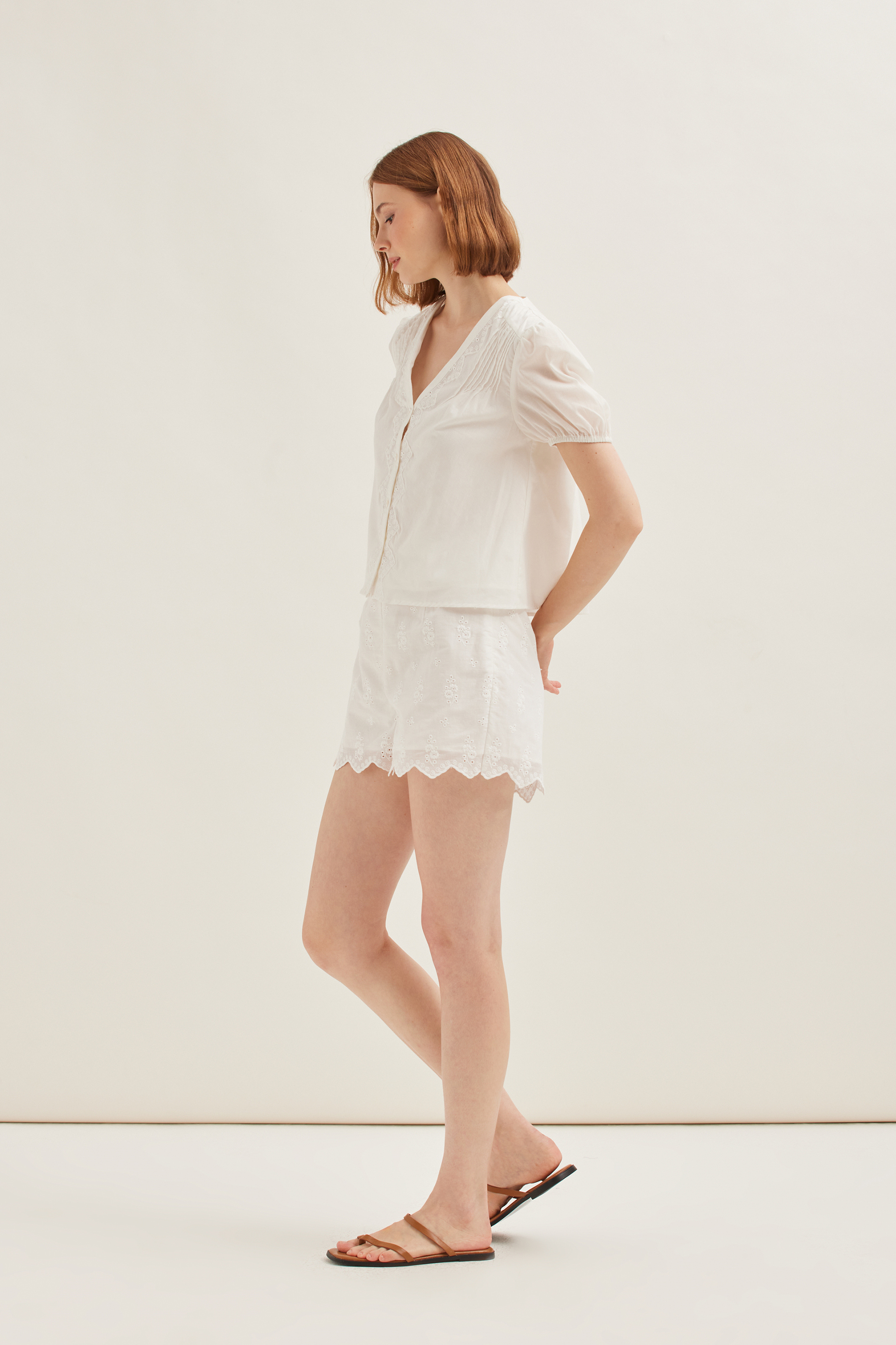 Cotton Broderie Blouse