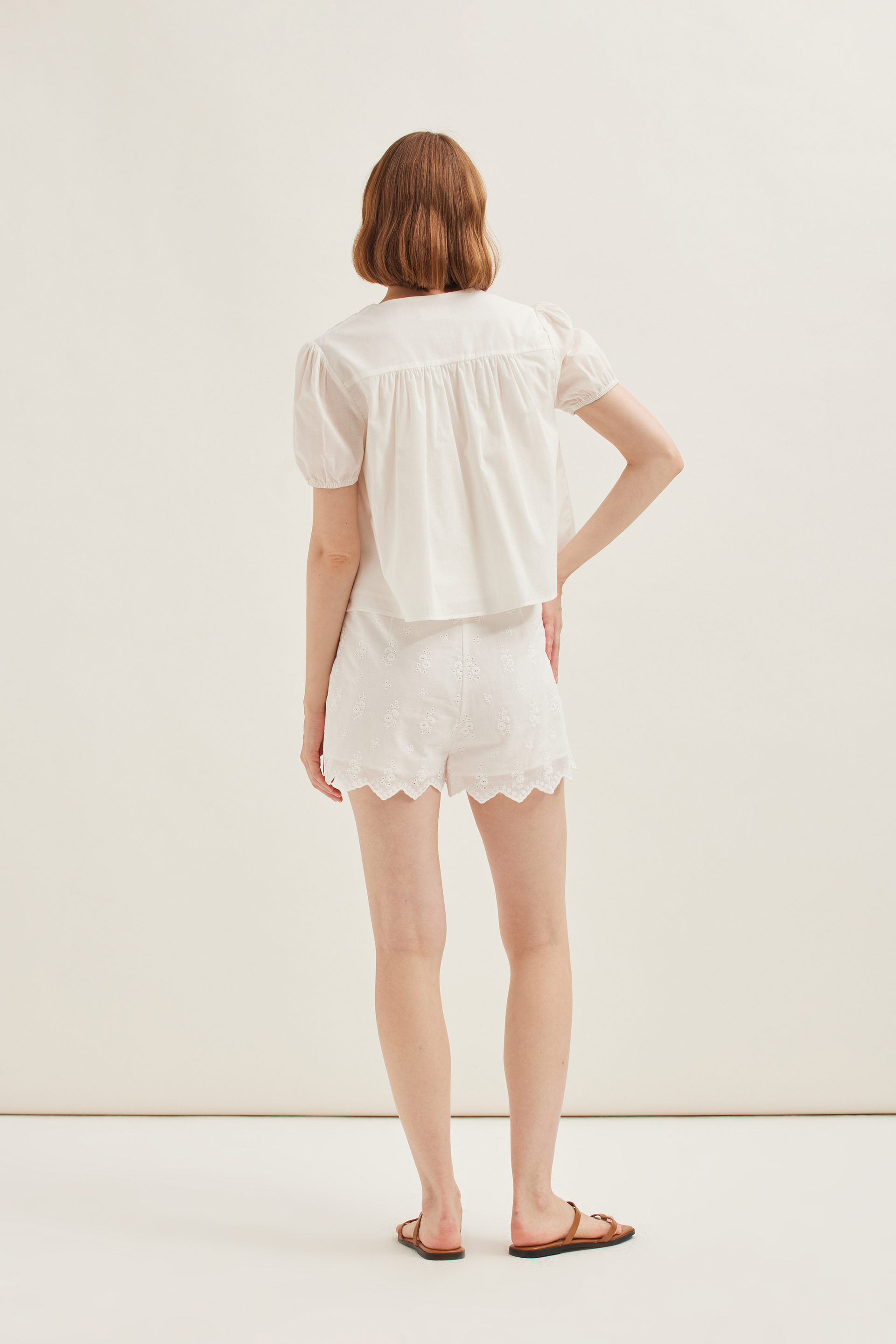 Cotton Broderie Blouse