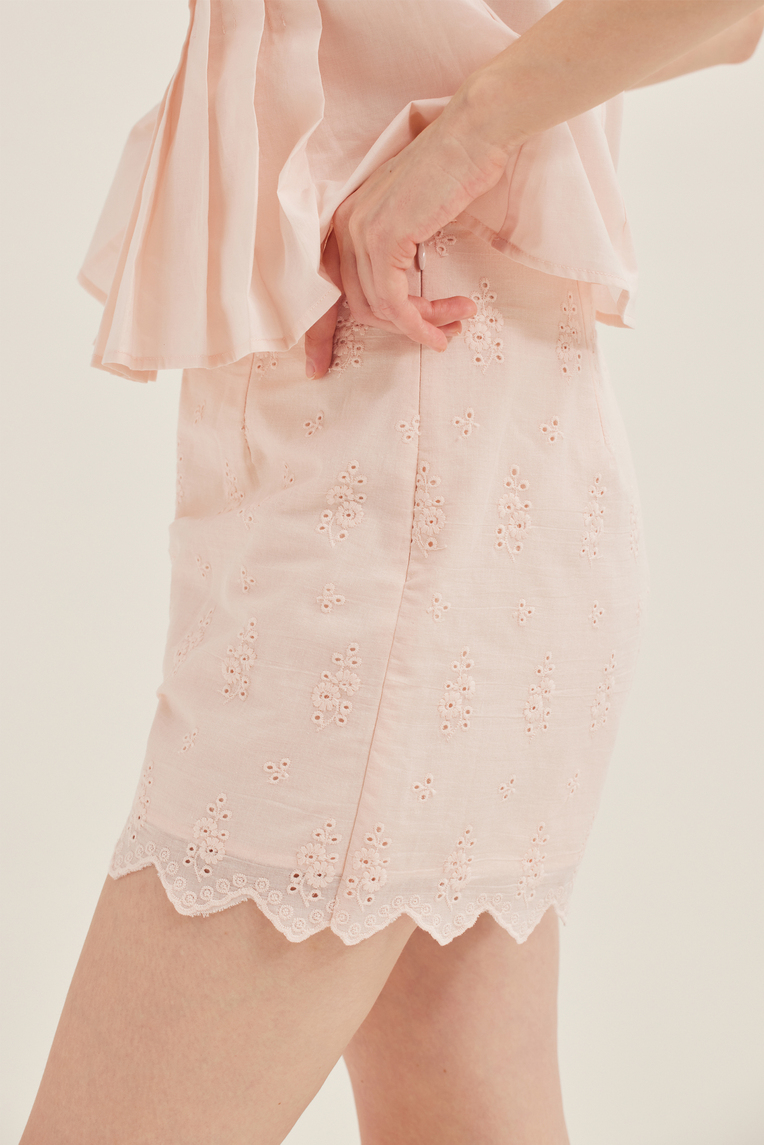 Cotton Broderie Shorts