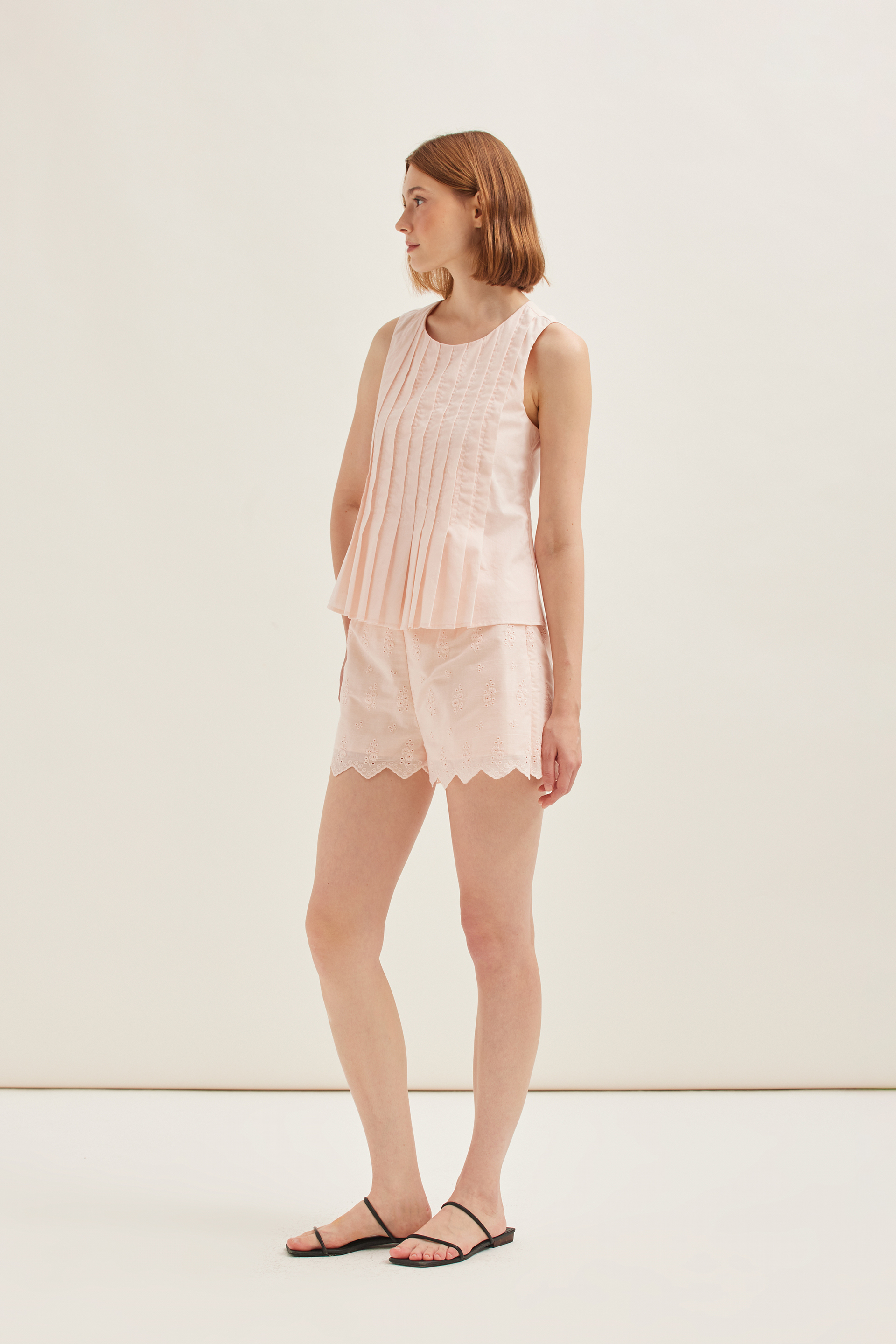 Cotton Broderie Shorts