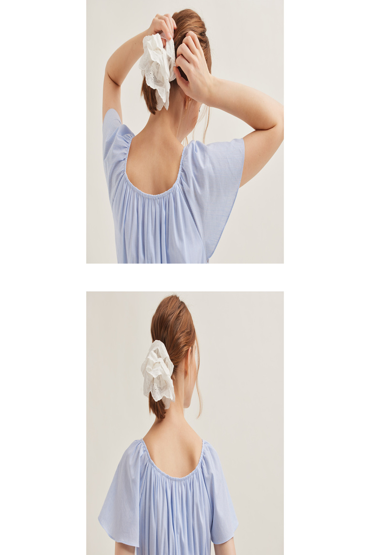 Cotton Broderie Scrunchie