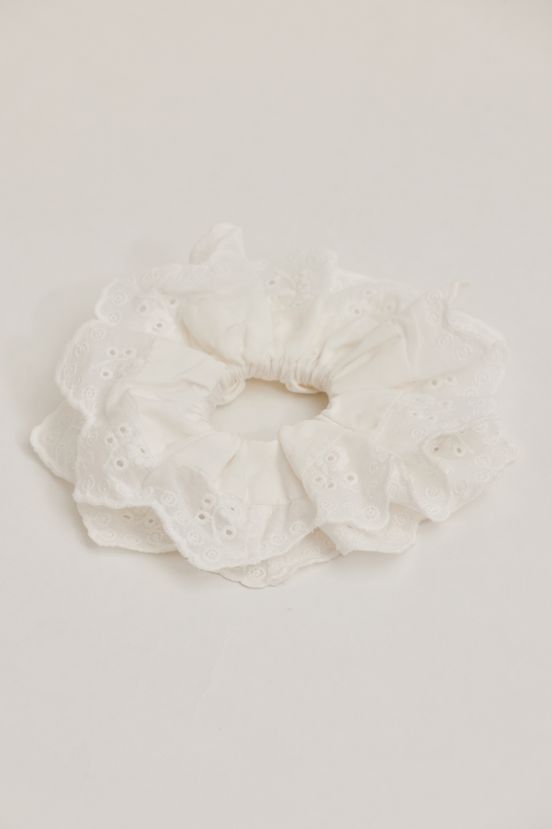 Cotton Broderie Scrunchie