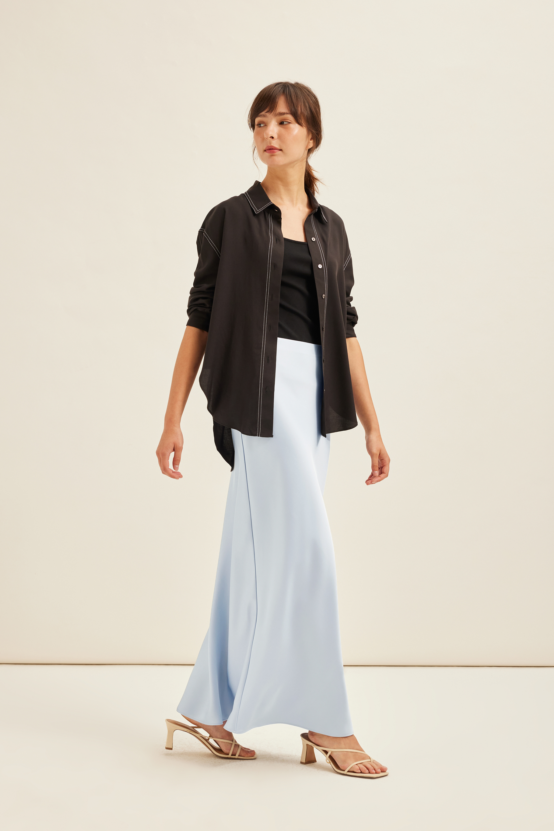 Satin Maxi Skirt