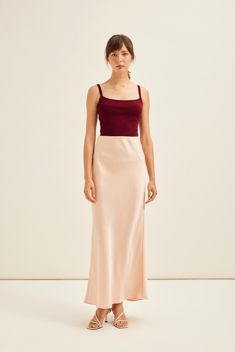 Satin Maxi Skirt