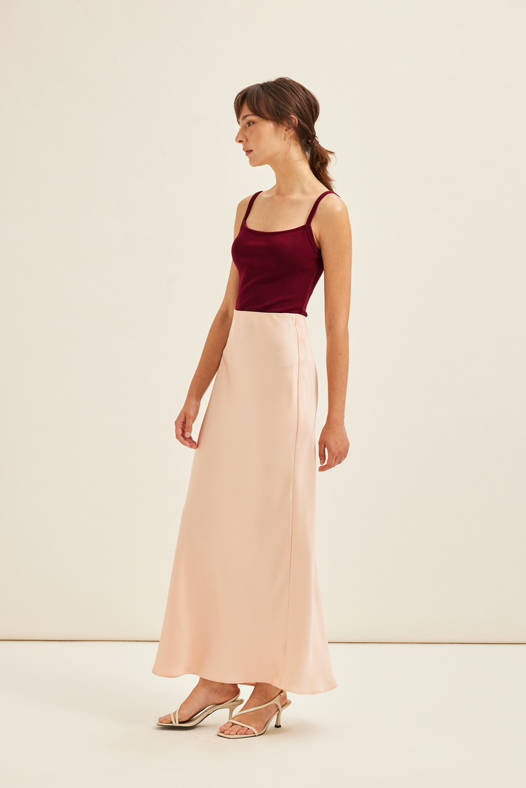 Satin Maxi Skirt