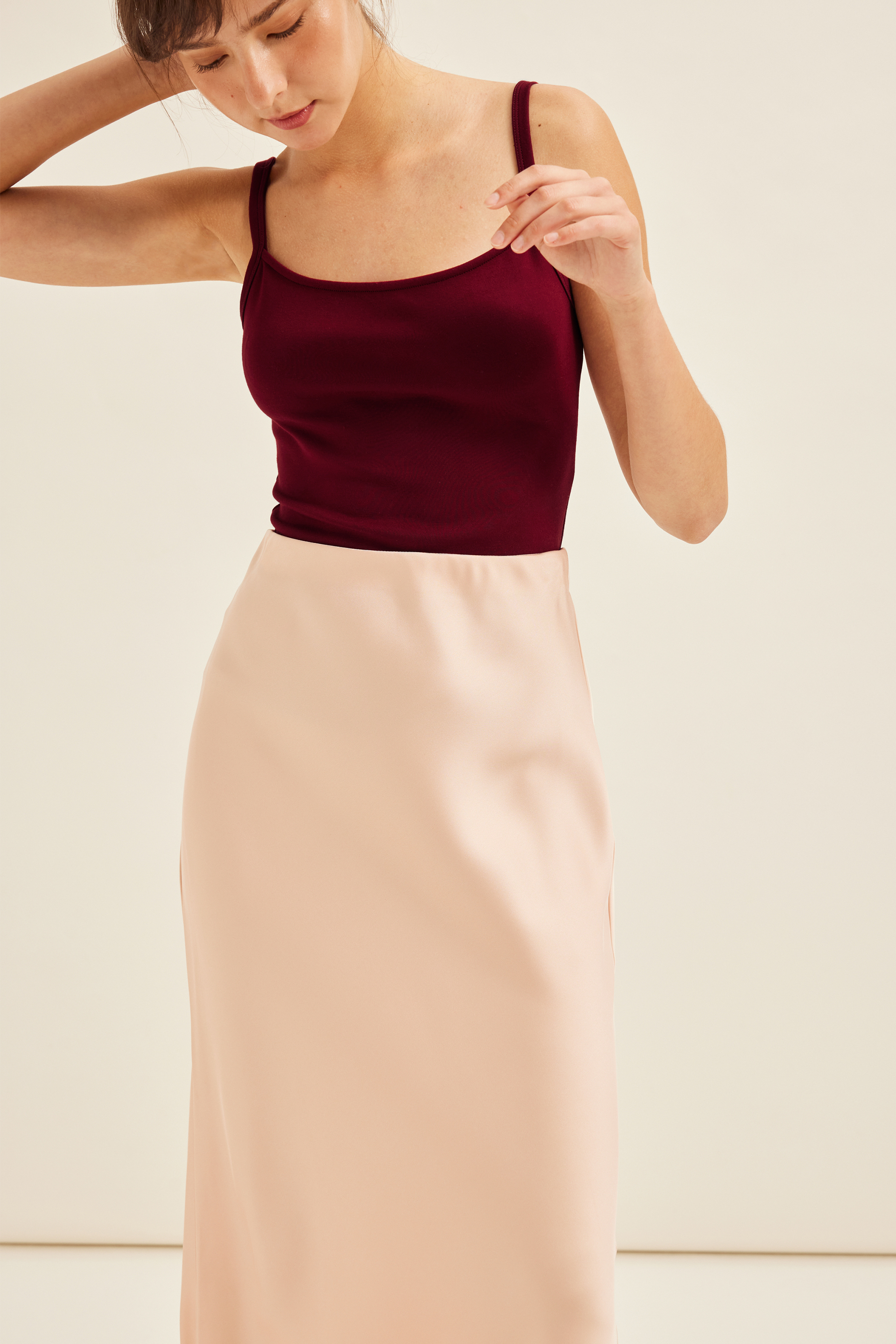 Satin Maxi Skirt
