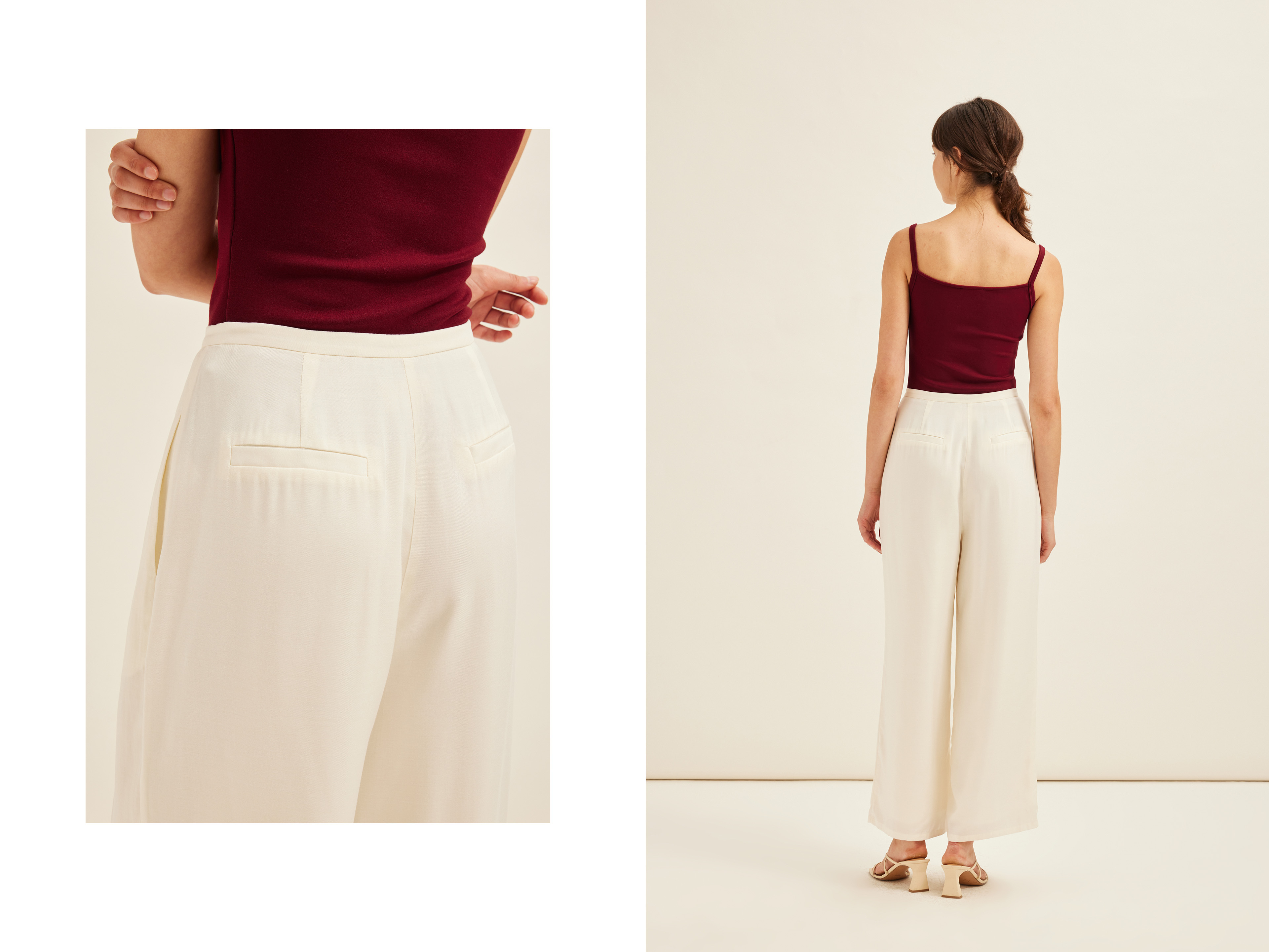 Straight-Leg Pleat Front Trousers