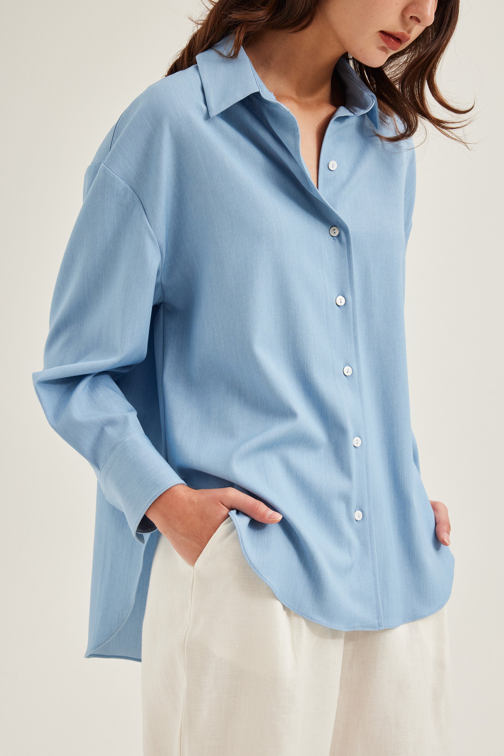 Chambray Oversized Shirt