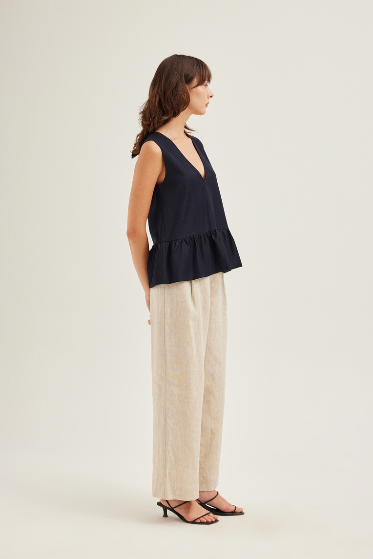 Linen Full-Length Trousers