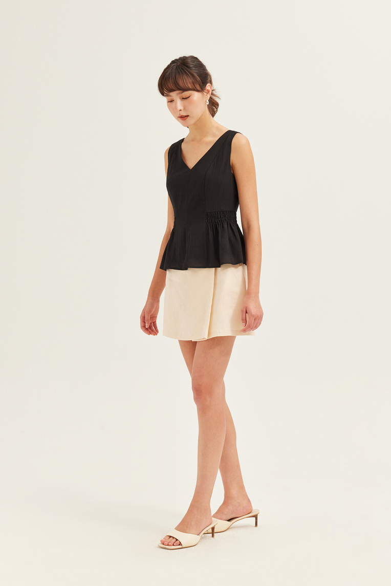Crepe V-Neck Top