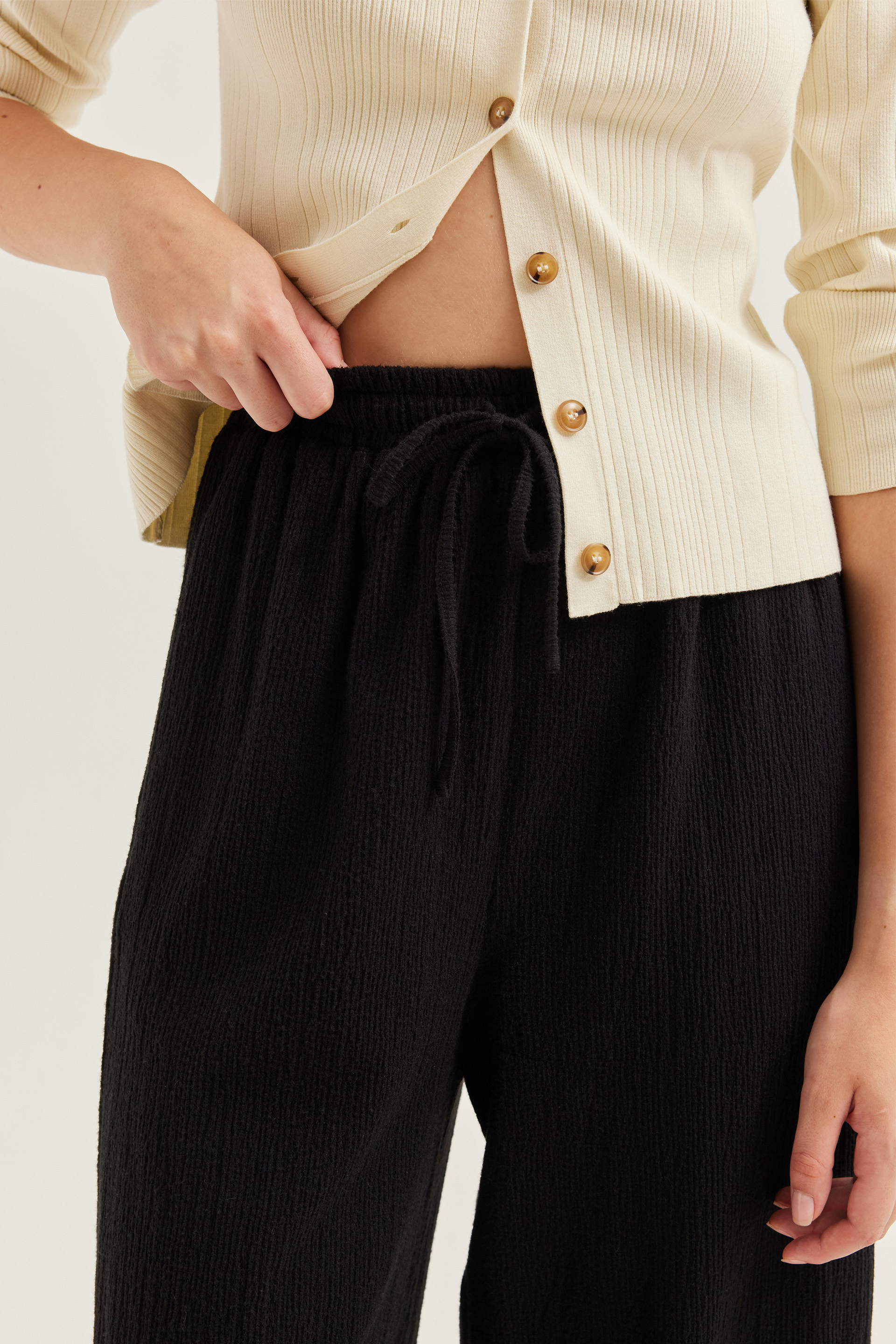 Textured Knit Pants Textured Knit Pants