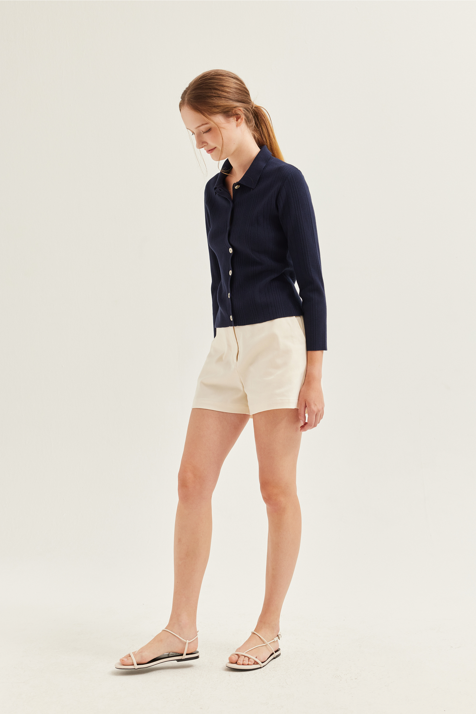 Cotton High-Waisted Shorts