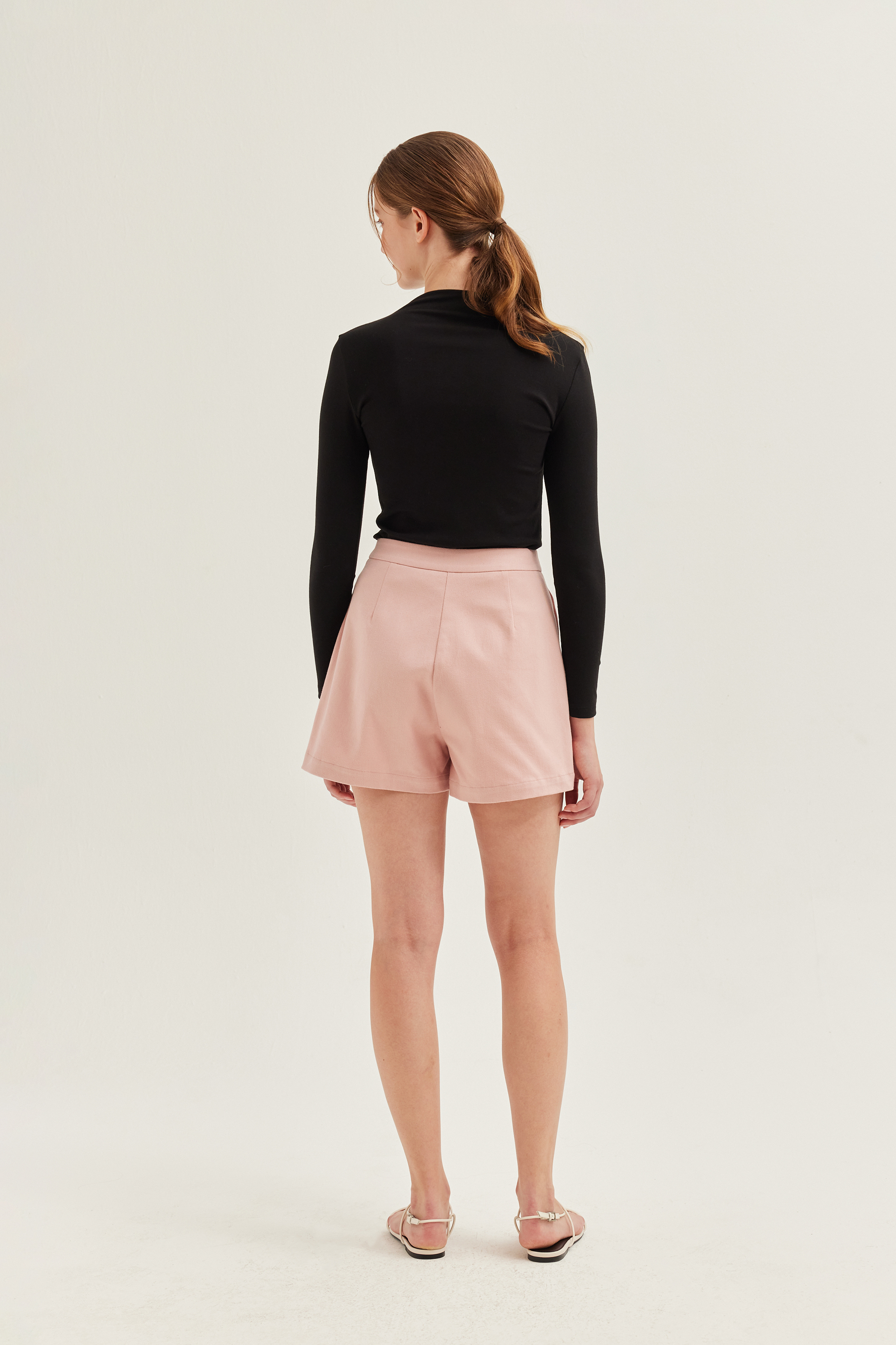 Cotton High-Waisted Shorts