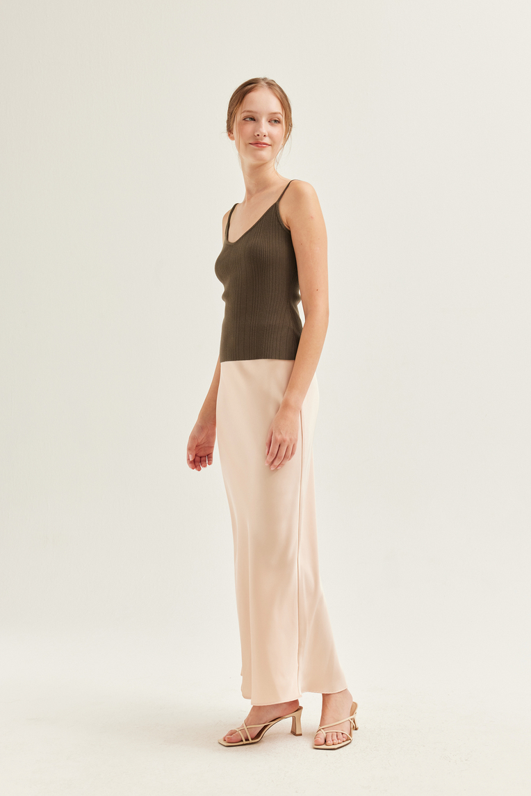 Fitted Ribbed Knit Cami