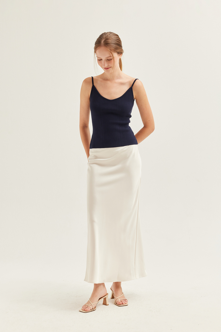 Fitted Ribbed Knit Cami