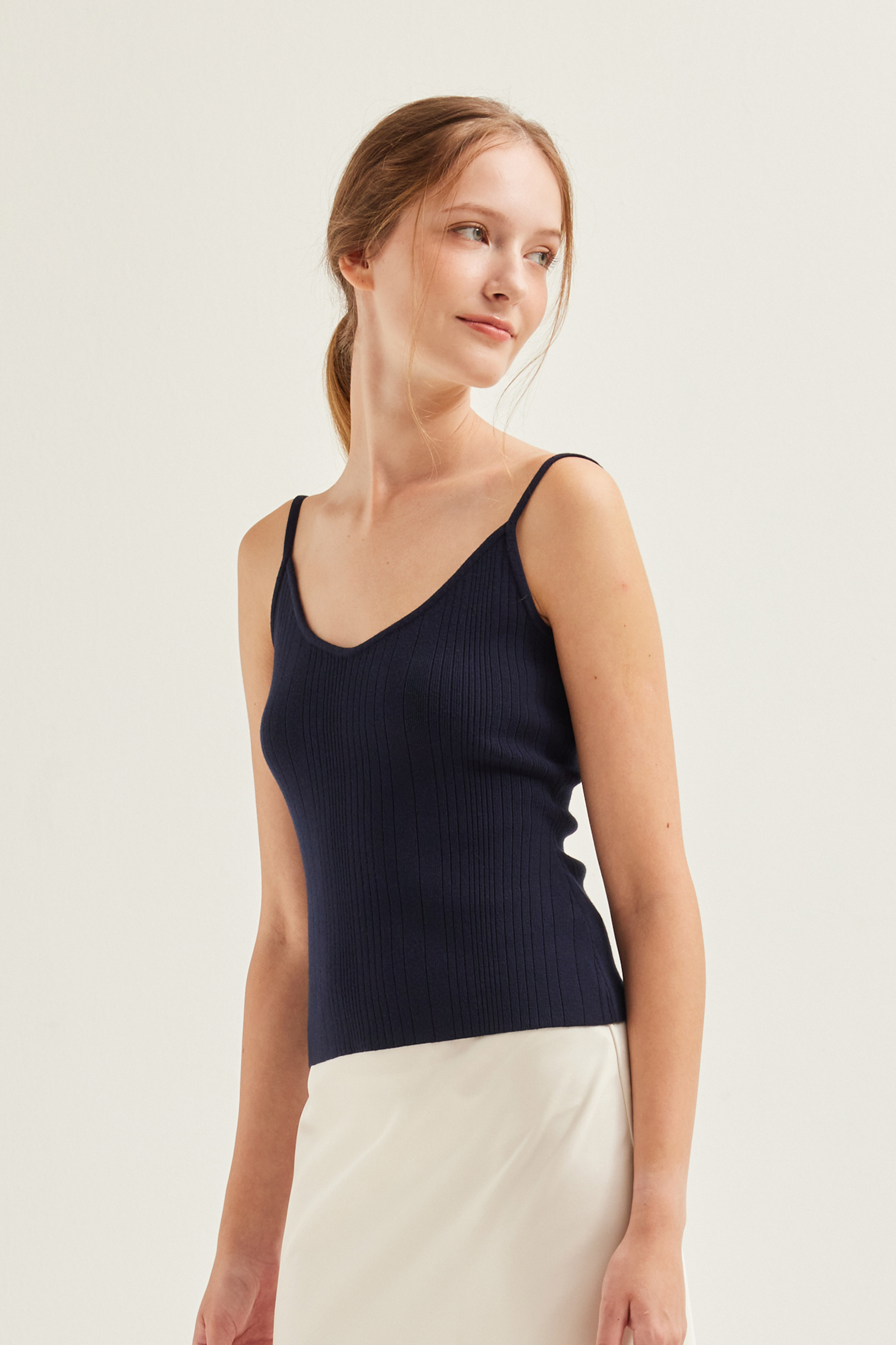 Fitted Ribbed Knit Cami