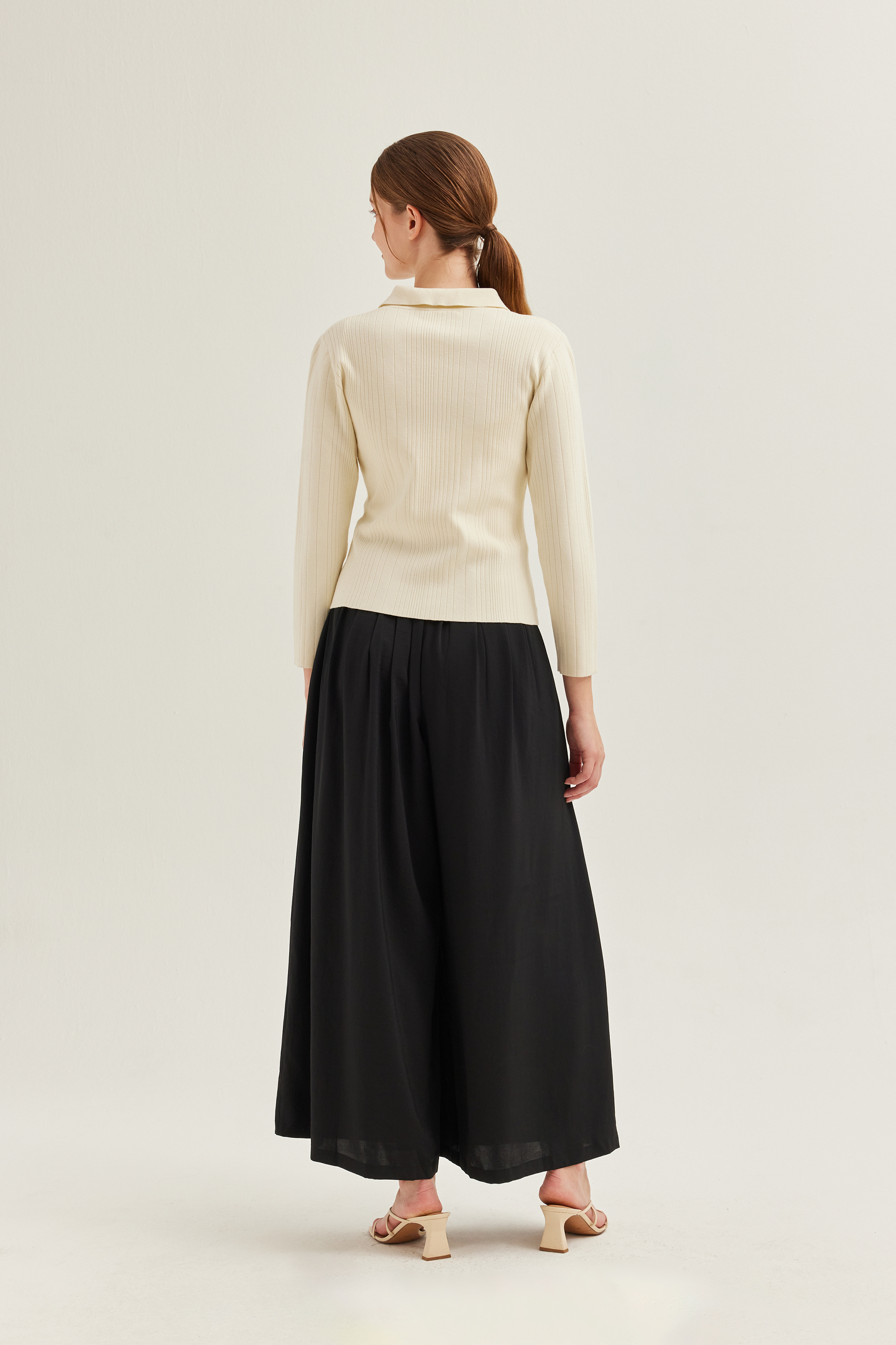 Fitted Ribbed Knit Cardigan Fitted Ribbed Knit Cardigan