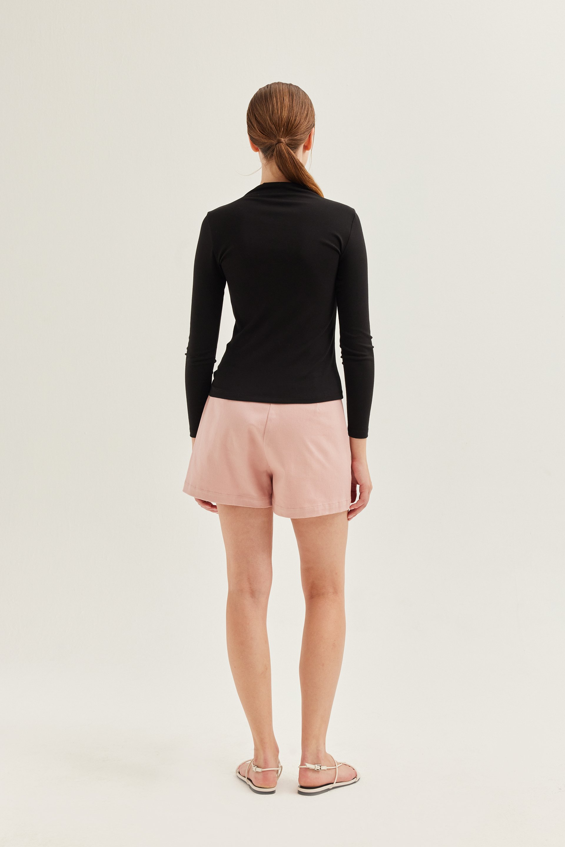 Mock Neck Long-Sleeve Top