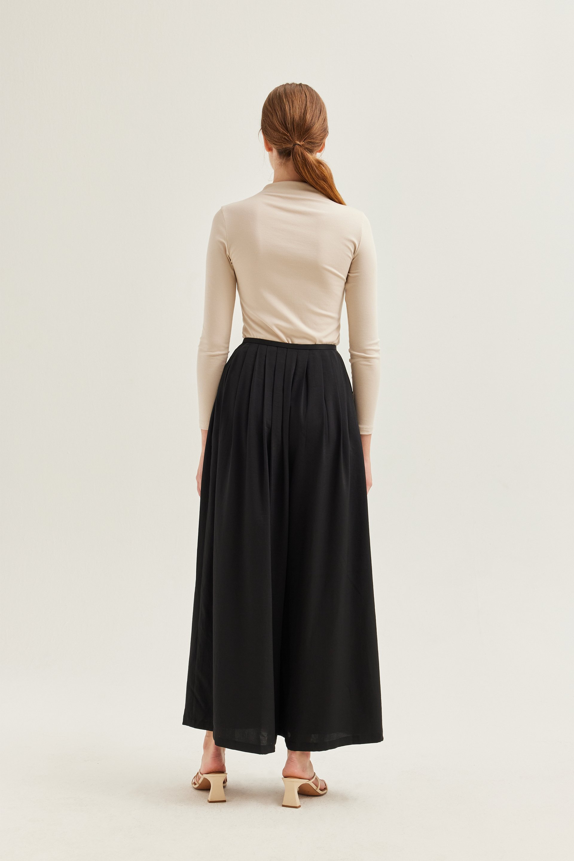 Mock Neck Long-Sleeve Top