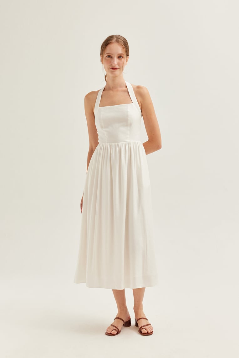 Linen Halter Neck Dress