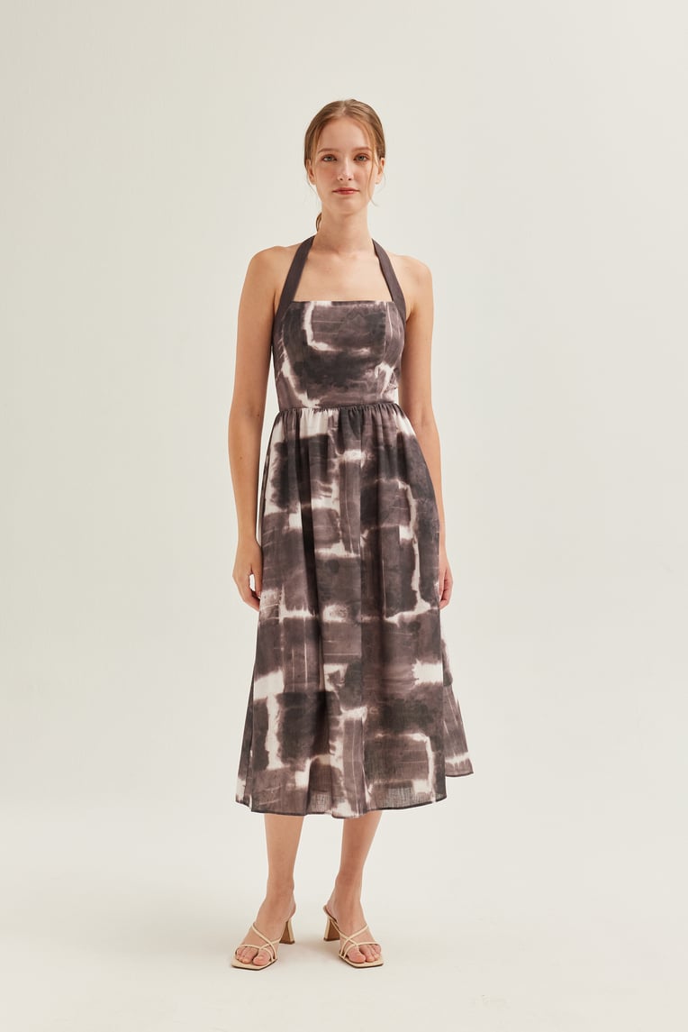 Untitled Halter Neck Dress