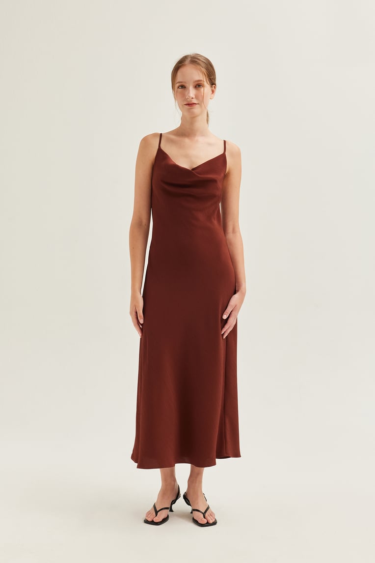 Cowl Neck Cami Dress