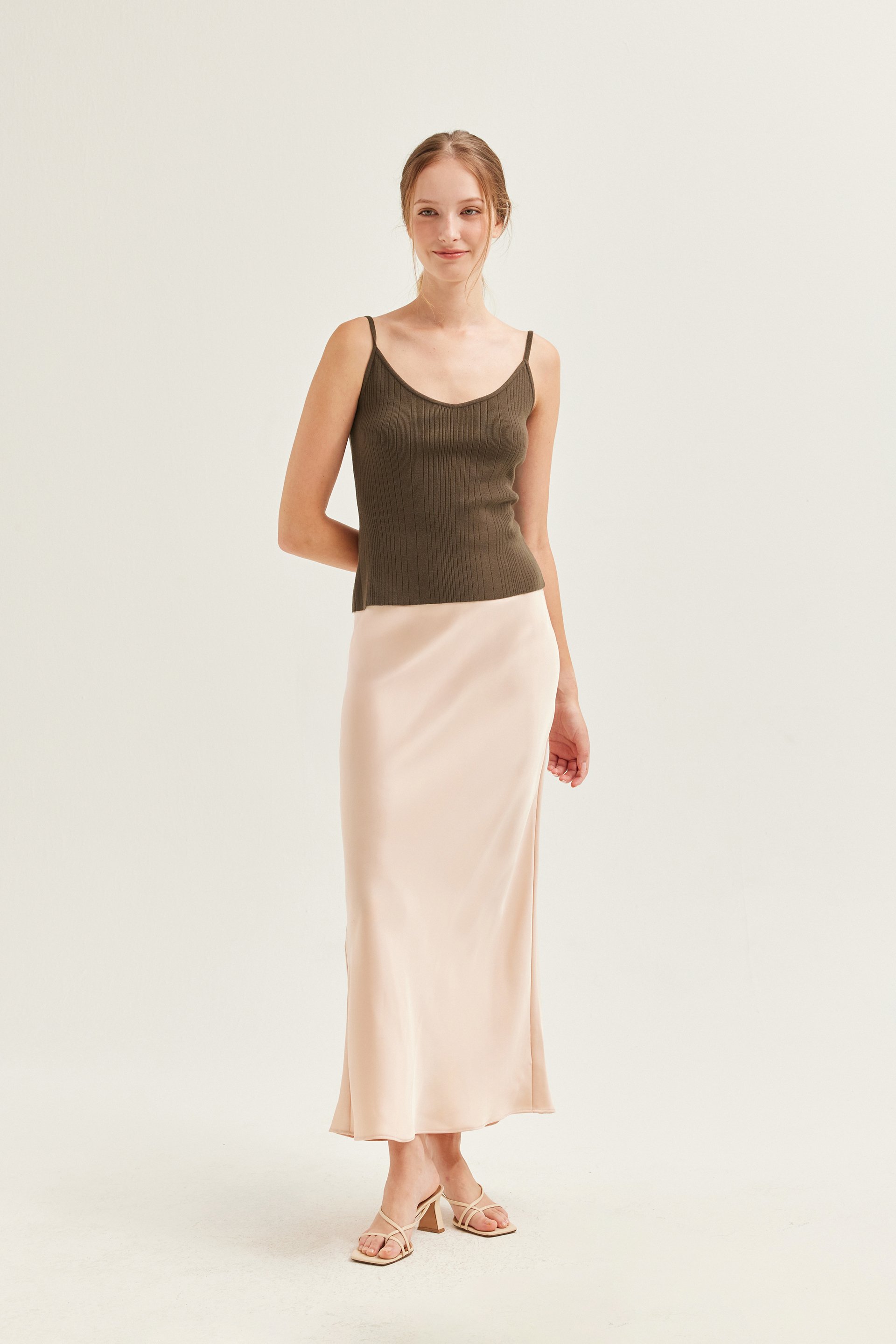 Fitted Ribbed Knit Cami