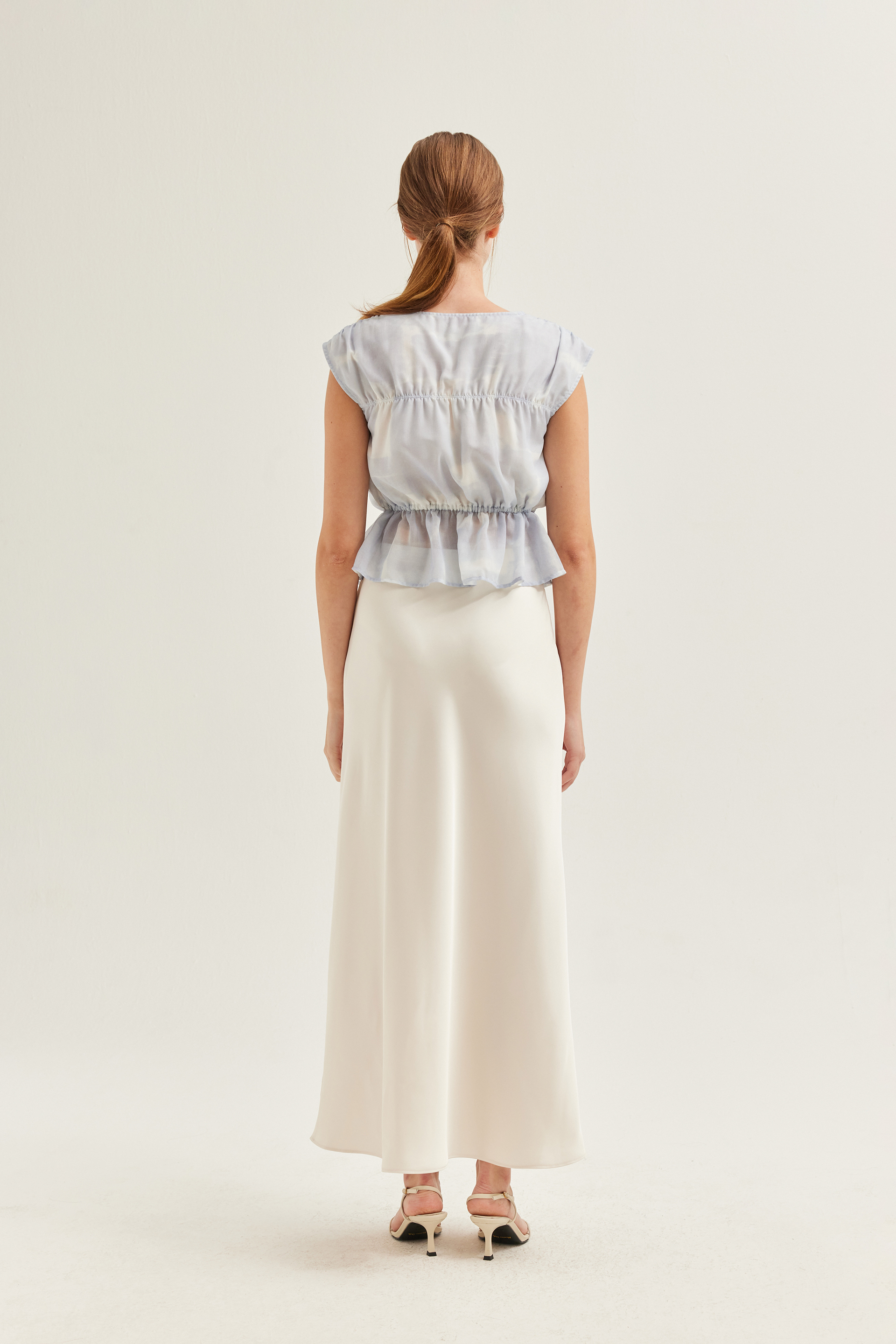 Untitled V-Neck Ruched Blouse Untitled V-Neck Ruched Blouse